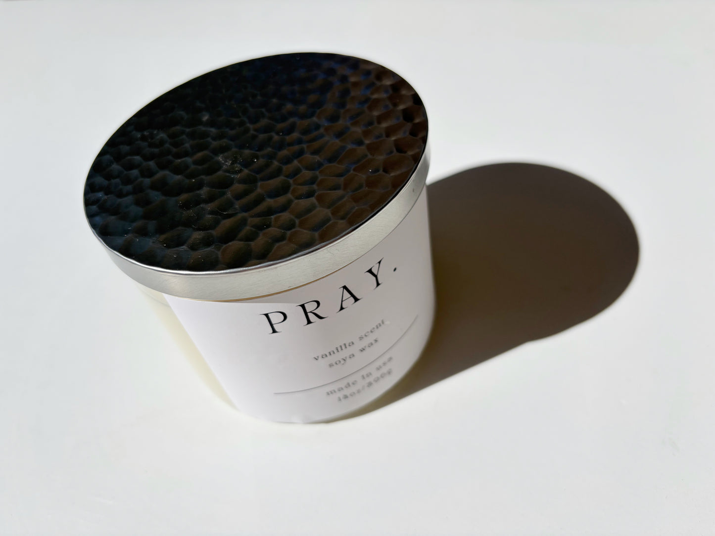 3-Wick Soy Vanilla Pray Candle