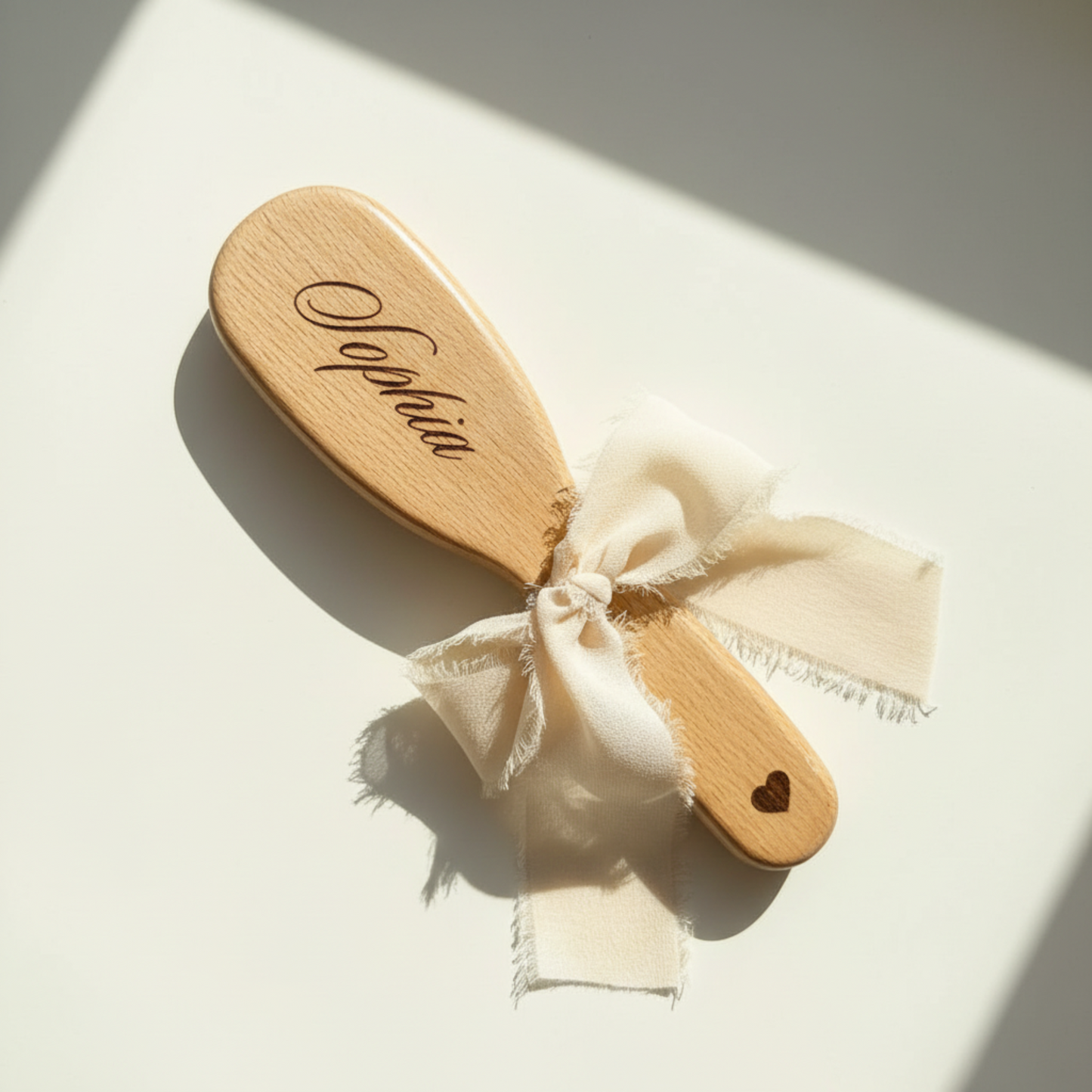 Personalized Keepsake Baby Goat Hairbrush