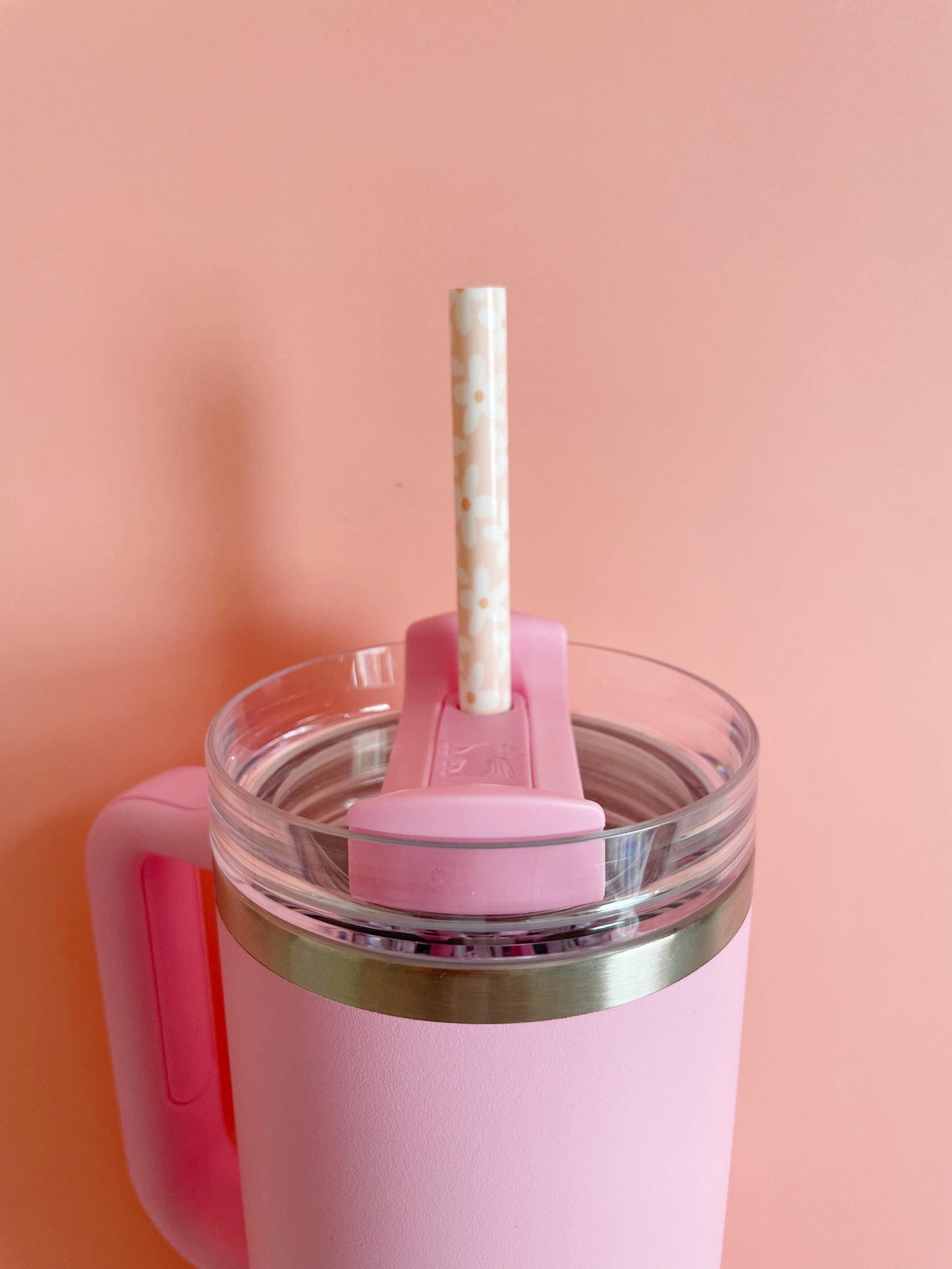 Bow Tumbler Straw Bulk Drinkware Accessories for Bow Theme Party Favor Flower Party Favor for Goody Bag Floral Party Gift for Pajama Party