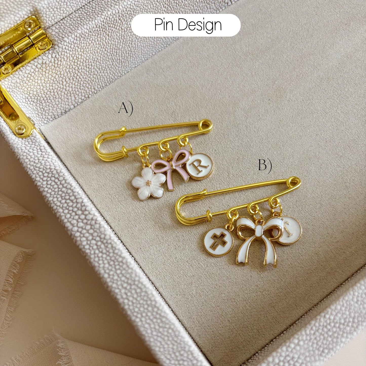 Personalized Baby Keepsake Gift Newborn Protection Pin Baby Christening Gift Baptism Gift for Baby Safety Pin Brooch Custom Protection Pin