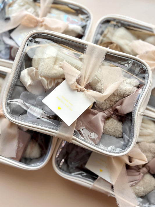 Cozy Fall Gift Set: Spa Headband, Socks & Candle - Hostess Thank You