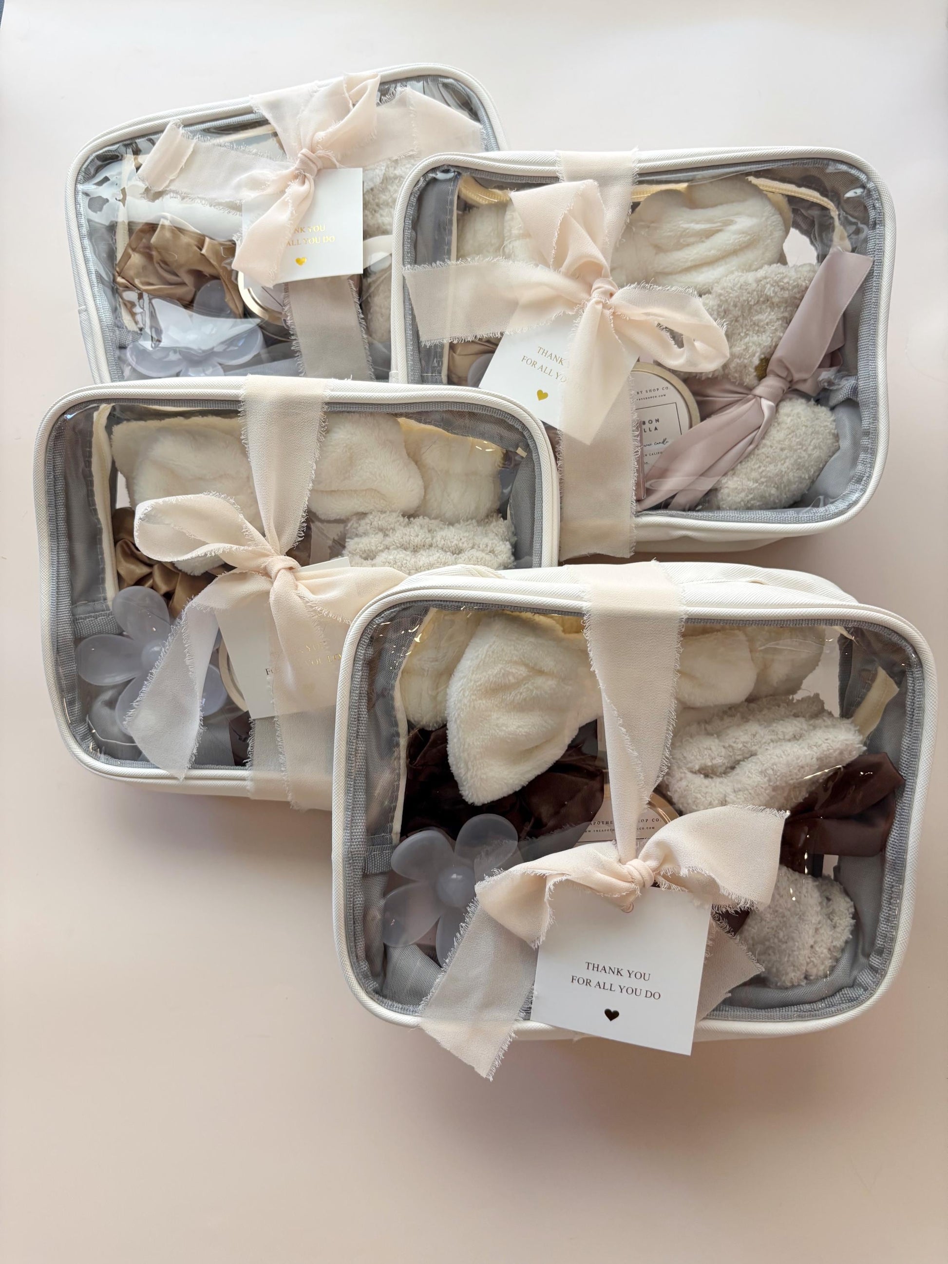 Cozy Fall Gift Set: Spa Headband, Socks & Candle - Hostess Thank You