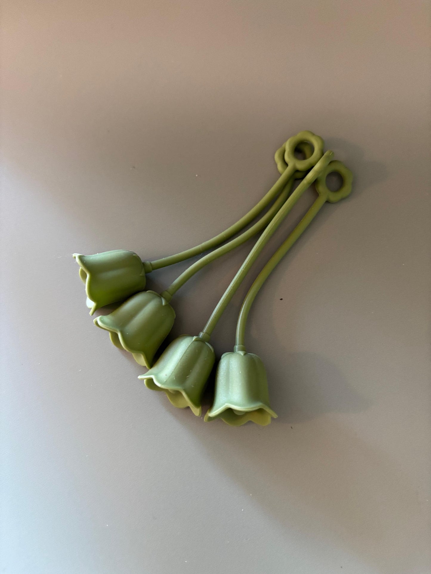 Floral Straw Reusable Drinking Eco Friendly Decorative Plastic Long Tube Silicone Tulip Cover Kitchen Drink Accessory Sustainable Party