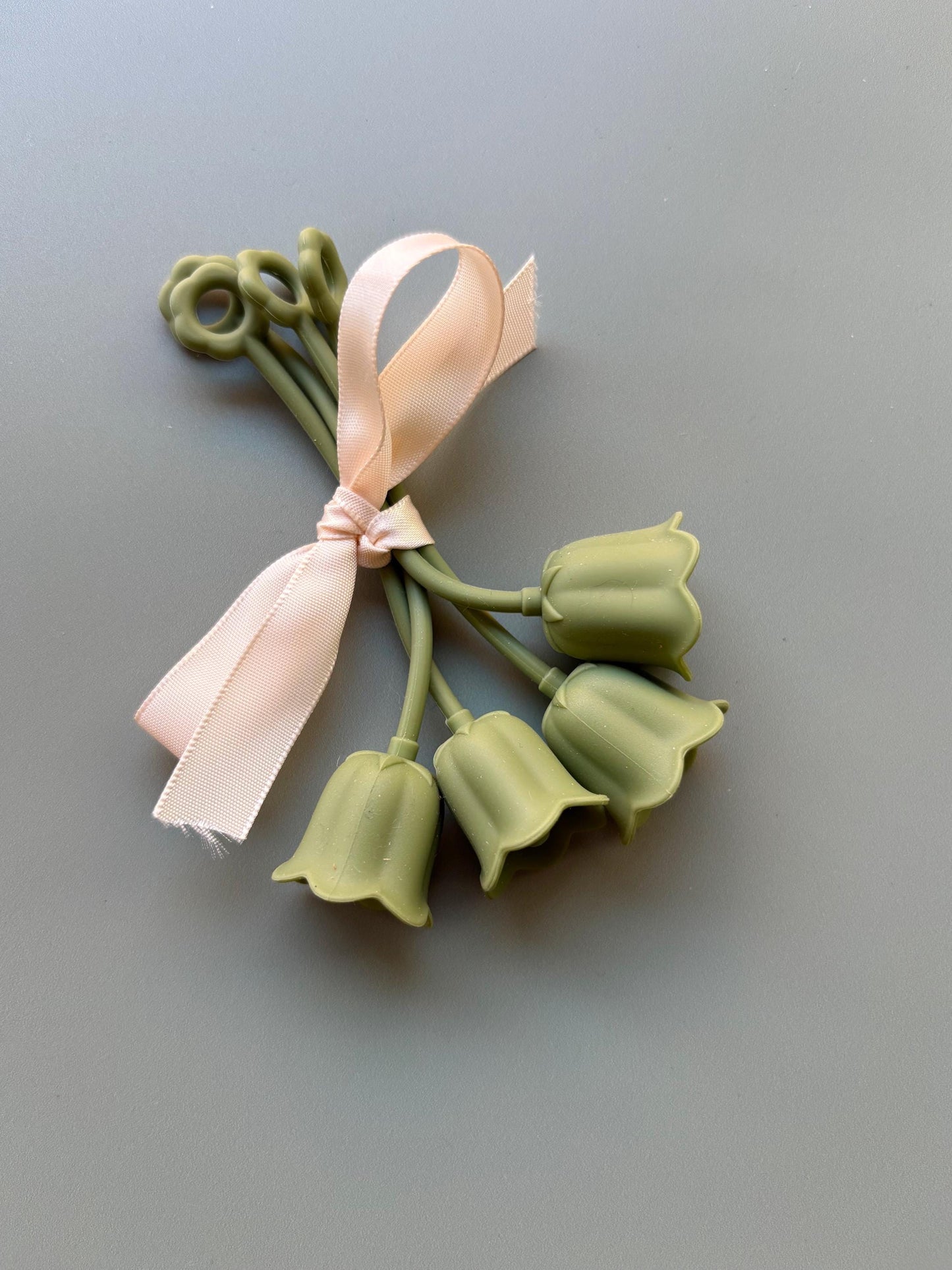 Floral Straw Reusable Drinking Eco Friendly Decorative Plastic Long Tube Silicone Tulip Cover Kitchen Drink Accessory Sustainable Party