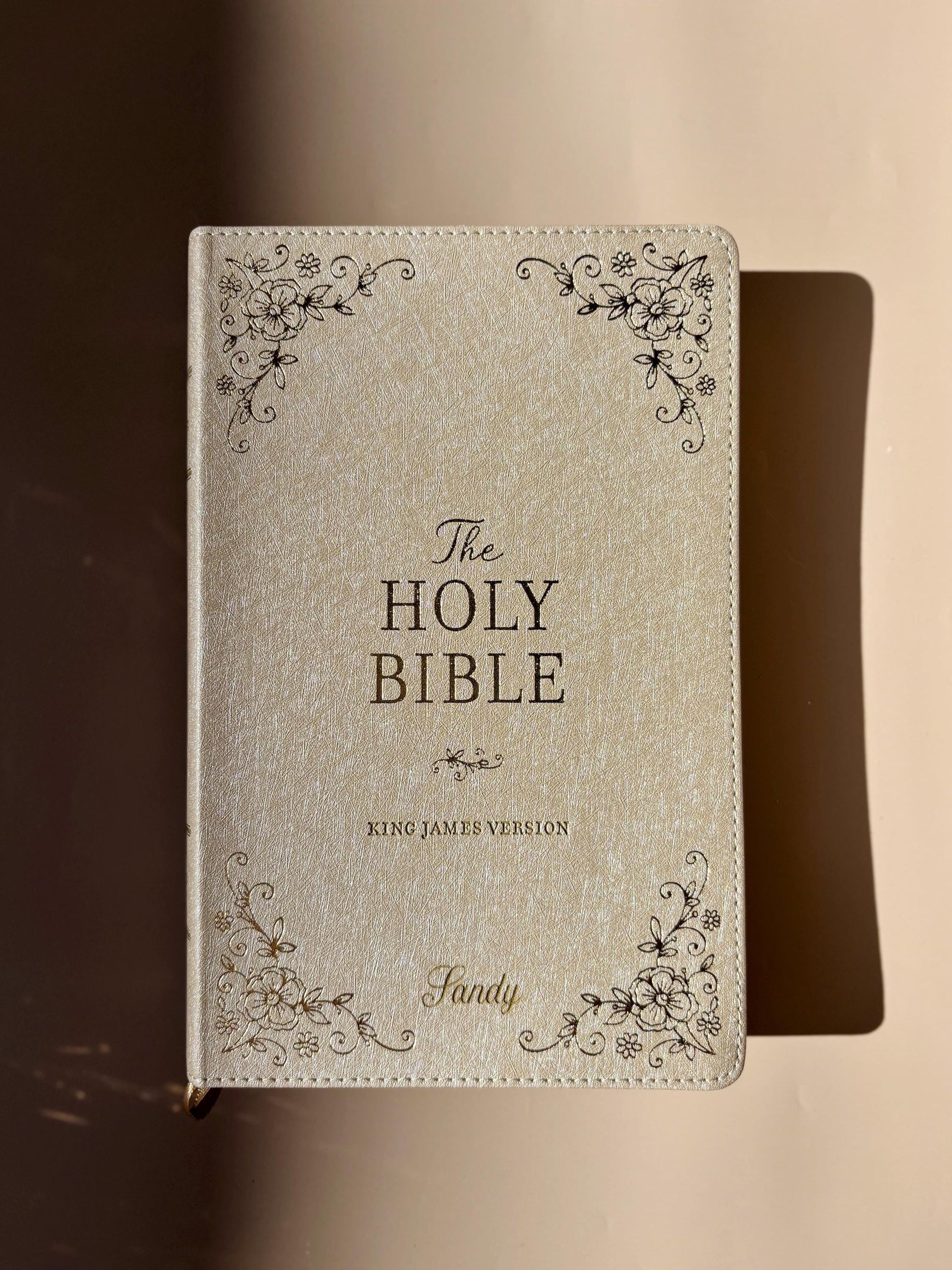 Personalized KJV Bible for Women Custom Holy Bible Gift Engraved First Christian Bible for Her Baptism Gift Devotional & Study Bible