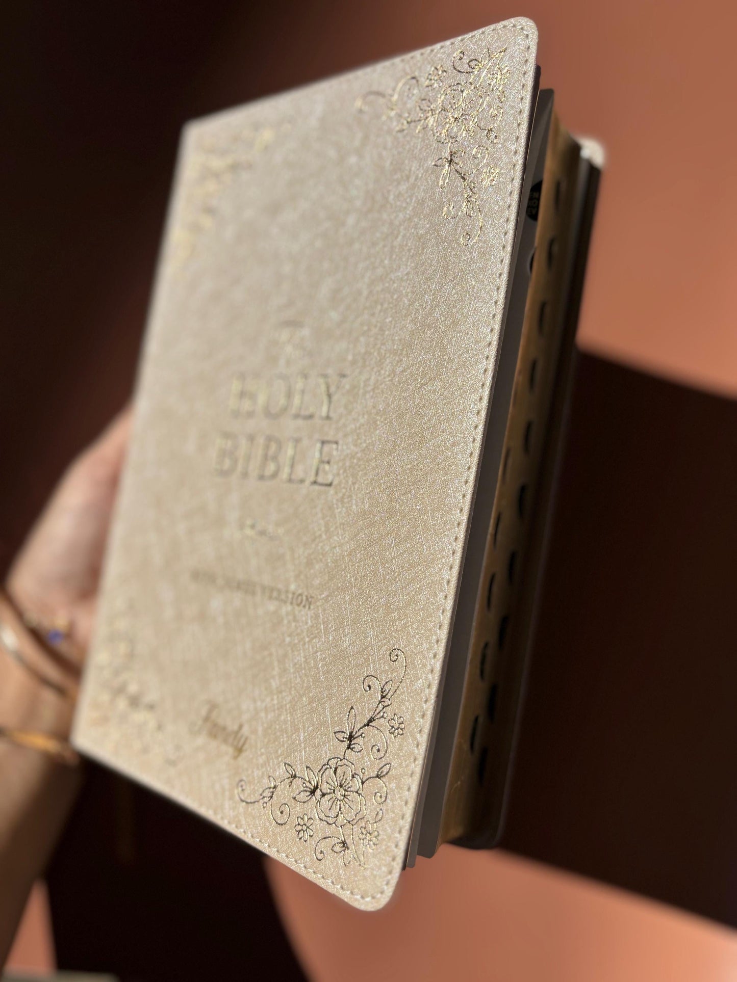 Personalized KJV Bible for Women Custom Holy Bible Gift Engraved First Christian Bible for Her Baptism Gift Devotional & Study Bible