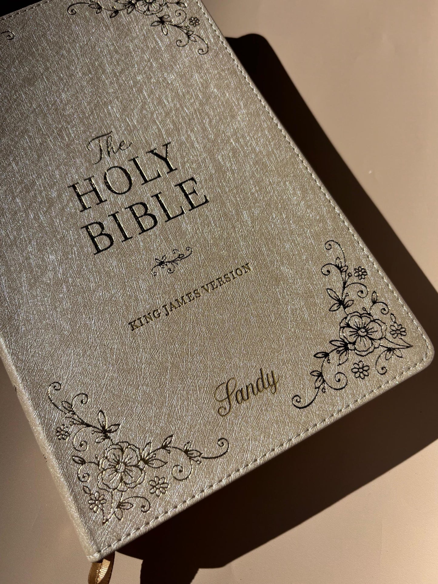 Personalized KJV Bible for Women Custom Holy Bible Gift Engraved First Christian Bible for Her Baptism Gift Devotional & Study Bible