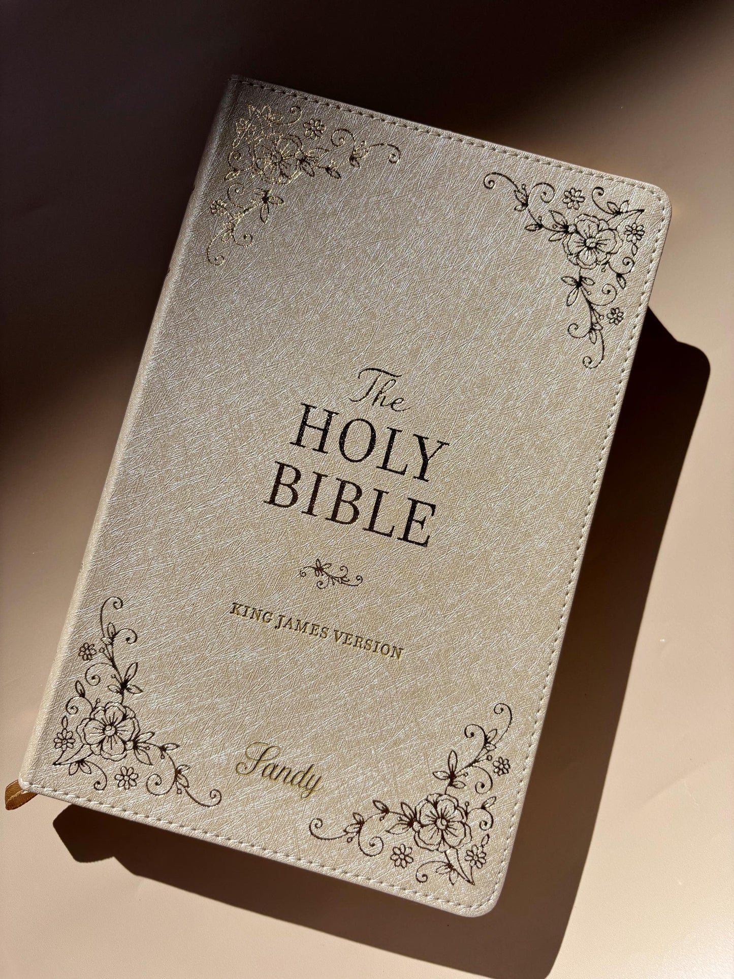 Personalized KJV Bible for Women Custom Holy Bible Gift Engraved First Christian Bible for Her Baptism Gift Devotional & Study Bible