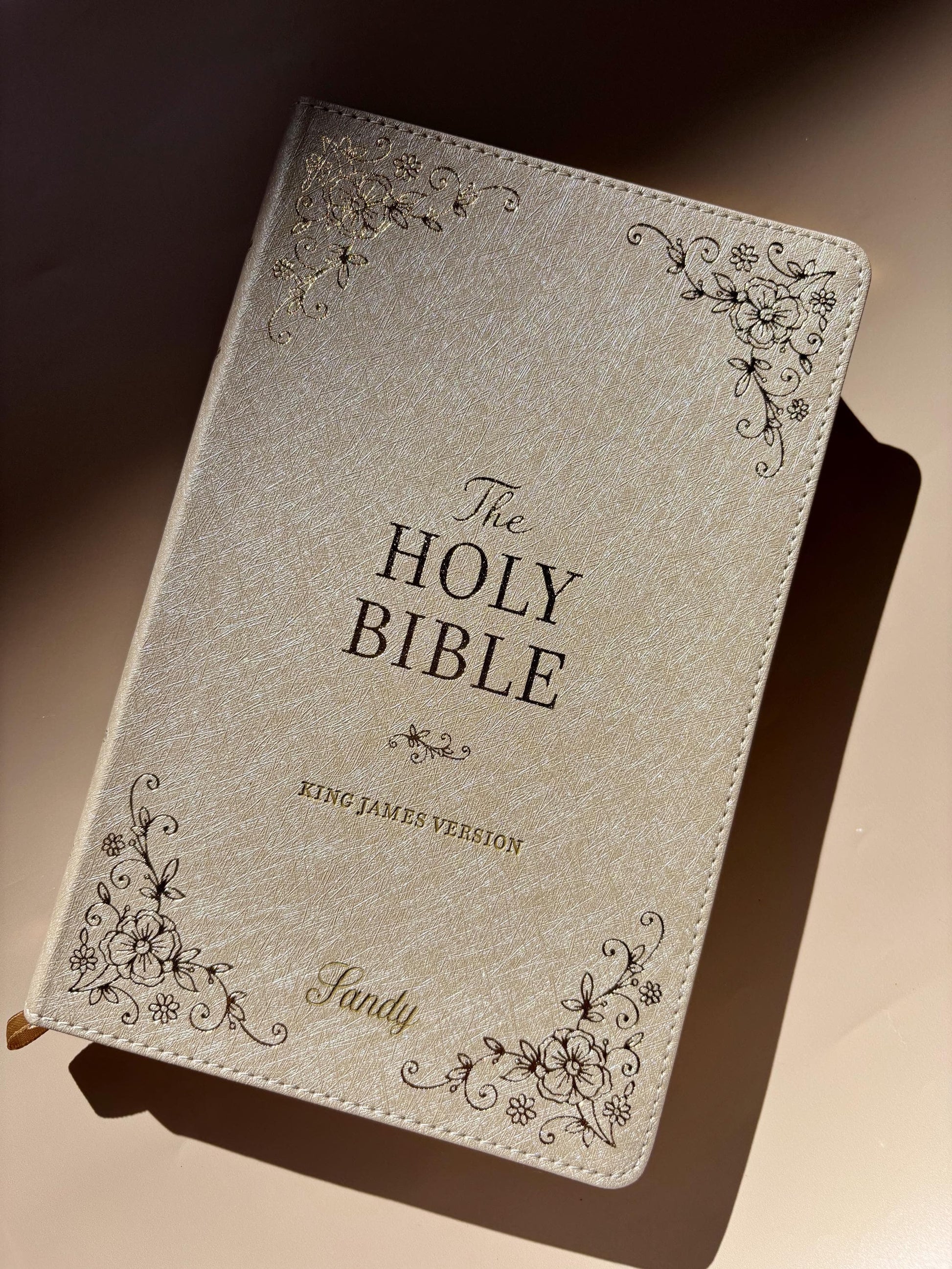 Personalized KJV Bible for Women Custom Holy Bible Gift Engraved First Christian Bible for Her Baptism Gift Devotional & Study Bible