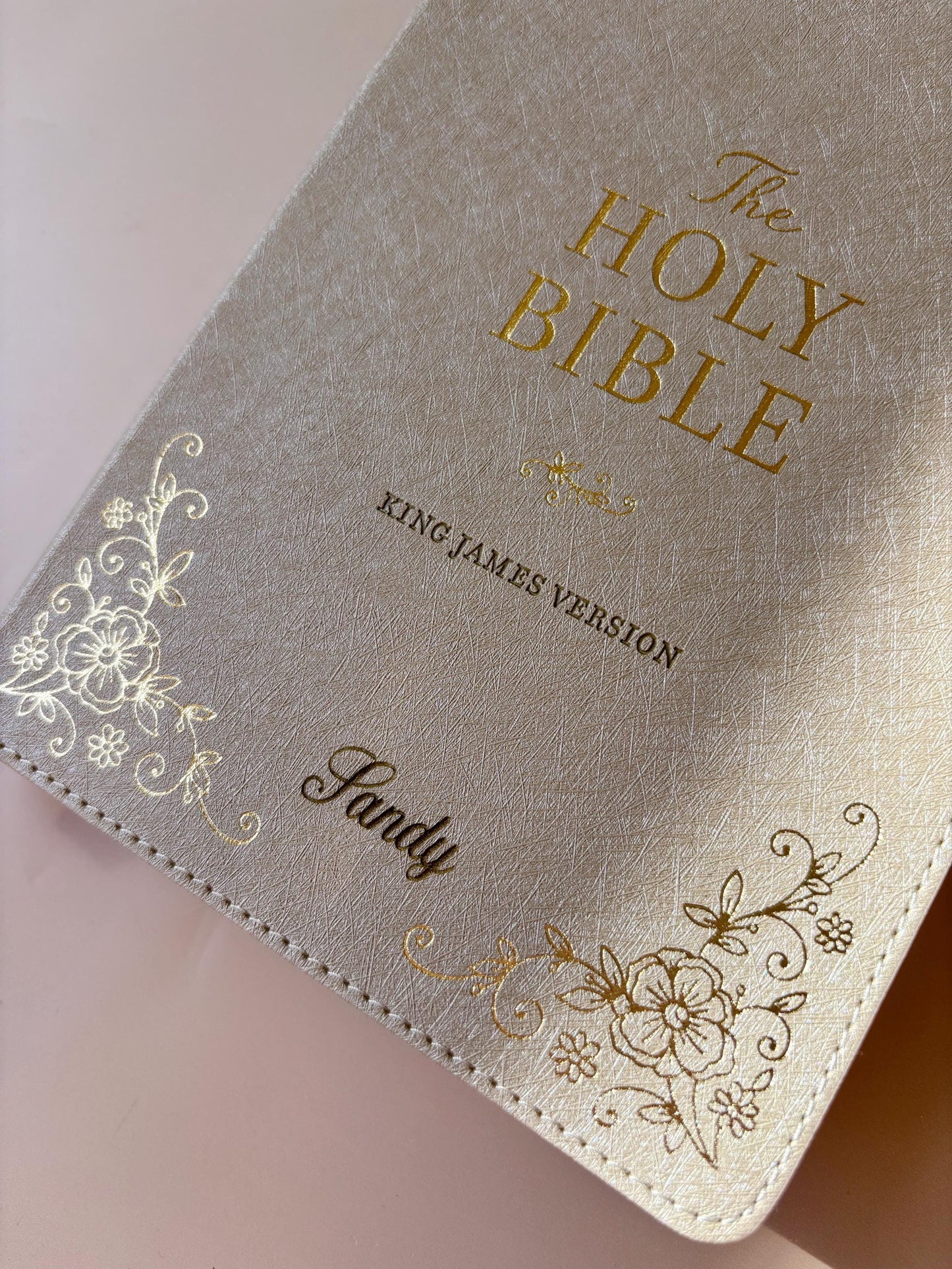 Personalized KJV Bible for Women Custom Holy Bible Gift Engraved First Christian Bible for Her Baptism Gift Devotional & Study Bible