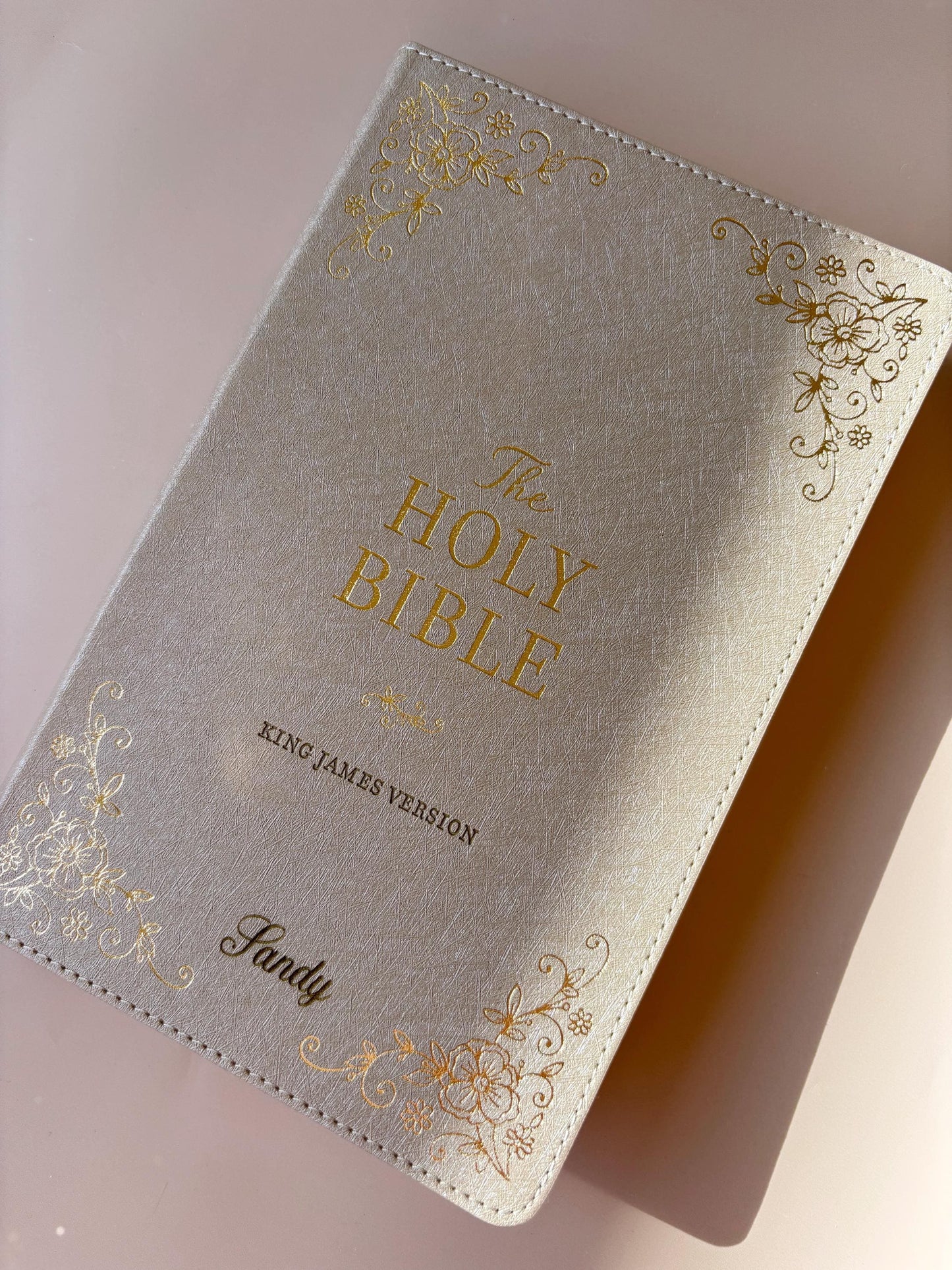 Personalized KJV Bible for Women Custom Holy Bible Gift Engraved First Christian Bible for Her Baptism Gift Devotional & Study Bible