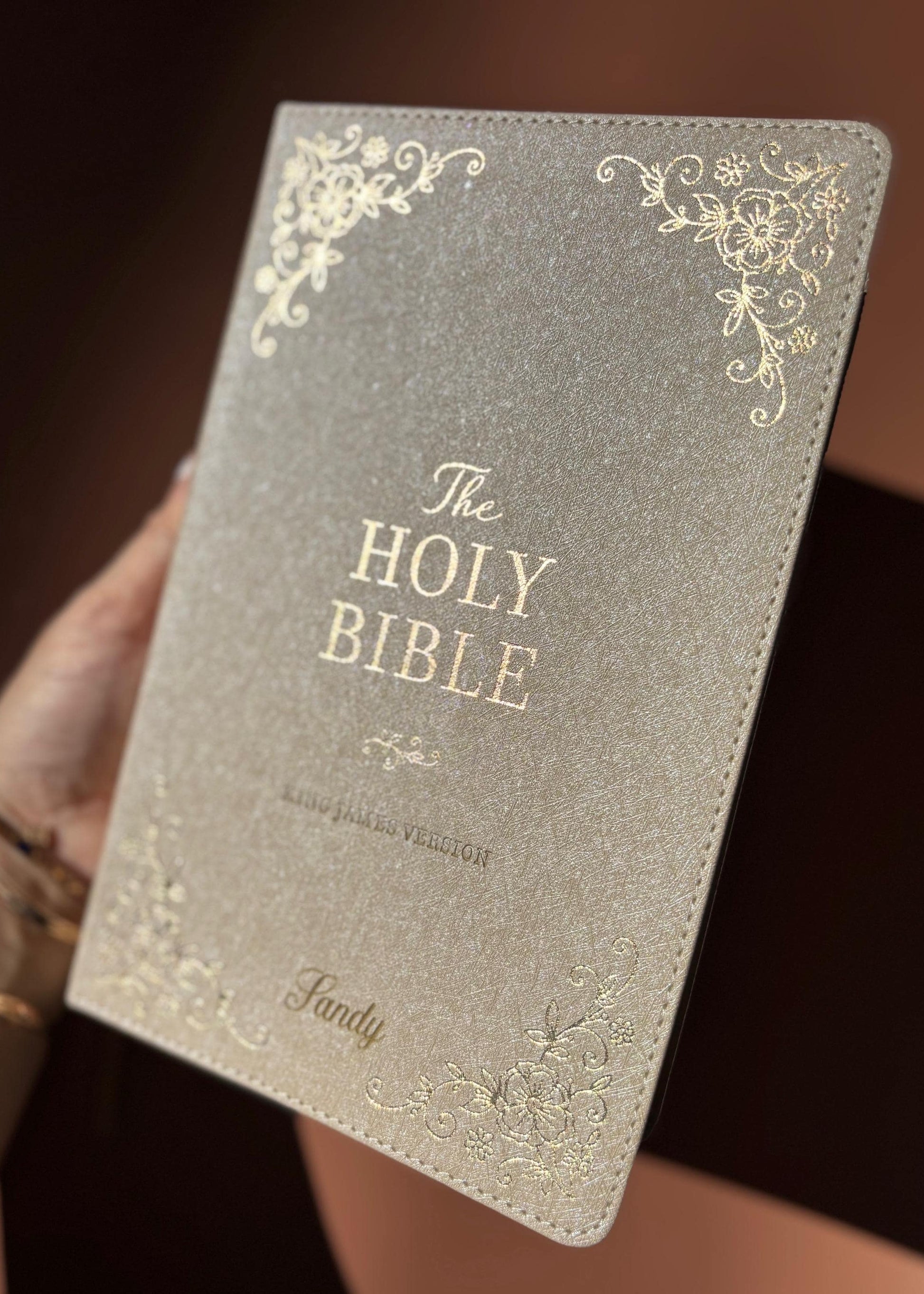 Personalized KJV Bible for Women Custom Holy Bible Gift Engraved First Christian Bible for Her Baptism Gift Devotional & Study Bible