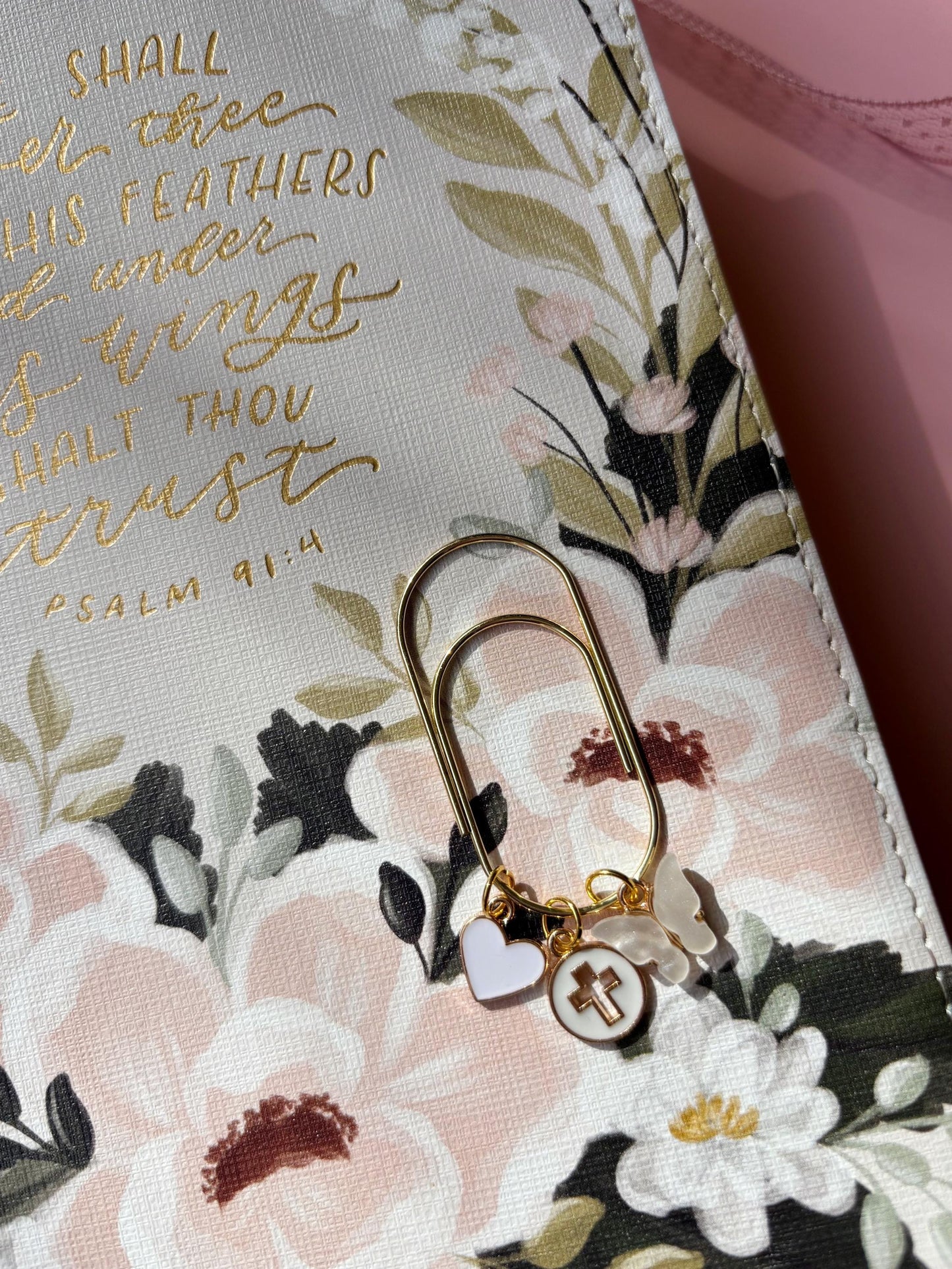 Gold Jumbo Paper Clip Planner Budget Binder Charm New Year 2026 Journal Accessory Page Marker Gold Large Paper Clip Holder Bow Bookmark
