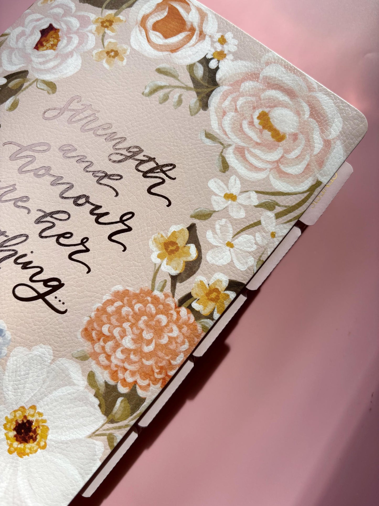 Pink Floral Tabbed Bible Gift for Christian Women First New Holy Bible Study Gift for Daughter Baptism Devotional Gift for Christian Mom