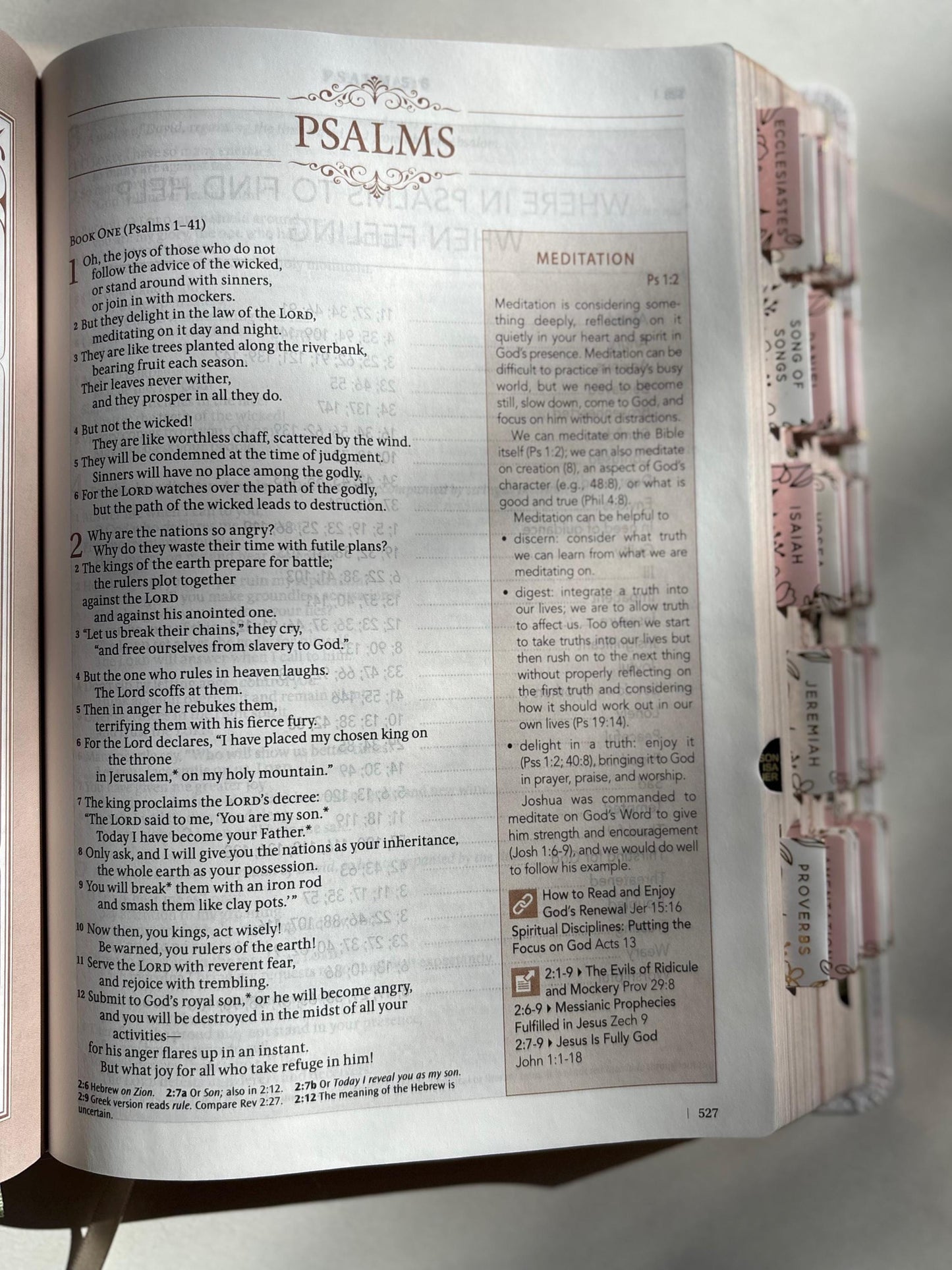 Floral NLT Tabbed Holy Bible for Gift for Christian New Living Testament Bible Study Gift for Spiritual Growth Bible Youth Group Bible