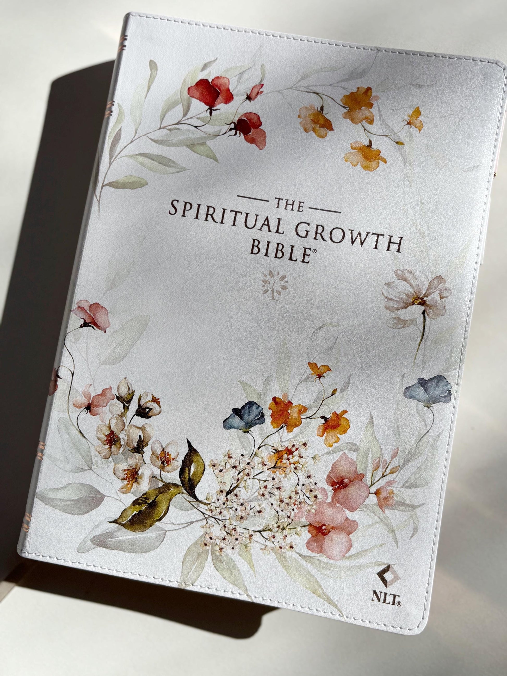 Floral NLT Tabbed Holy Bible for Gift for Christian New Living Testament Bible Study Gift for Spiritual Growth Bible Youth Group Bible