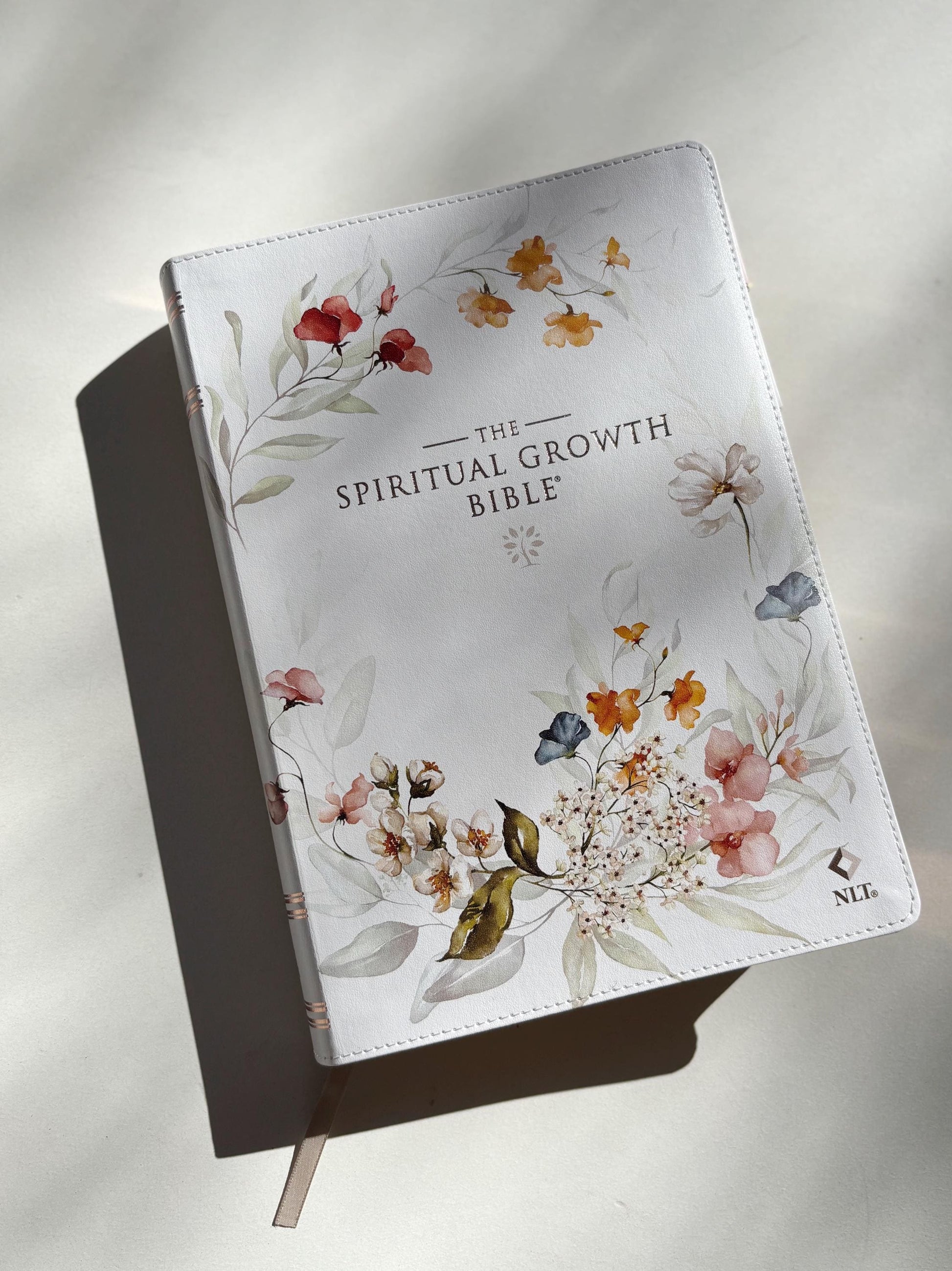 Floral NLT Tabbed Holy Bible for Gift for Christian New Living Testament Bible Study Gift for Spiritual Growth Bible Youth Group Bible
