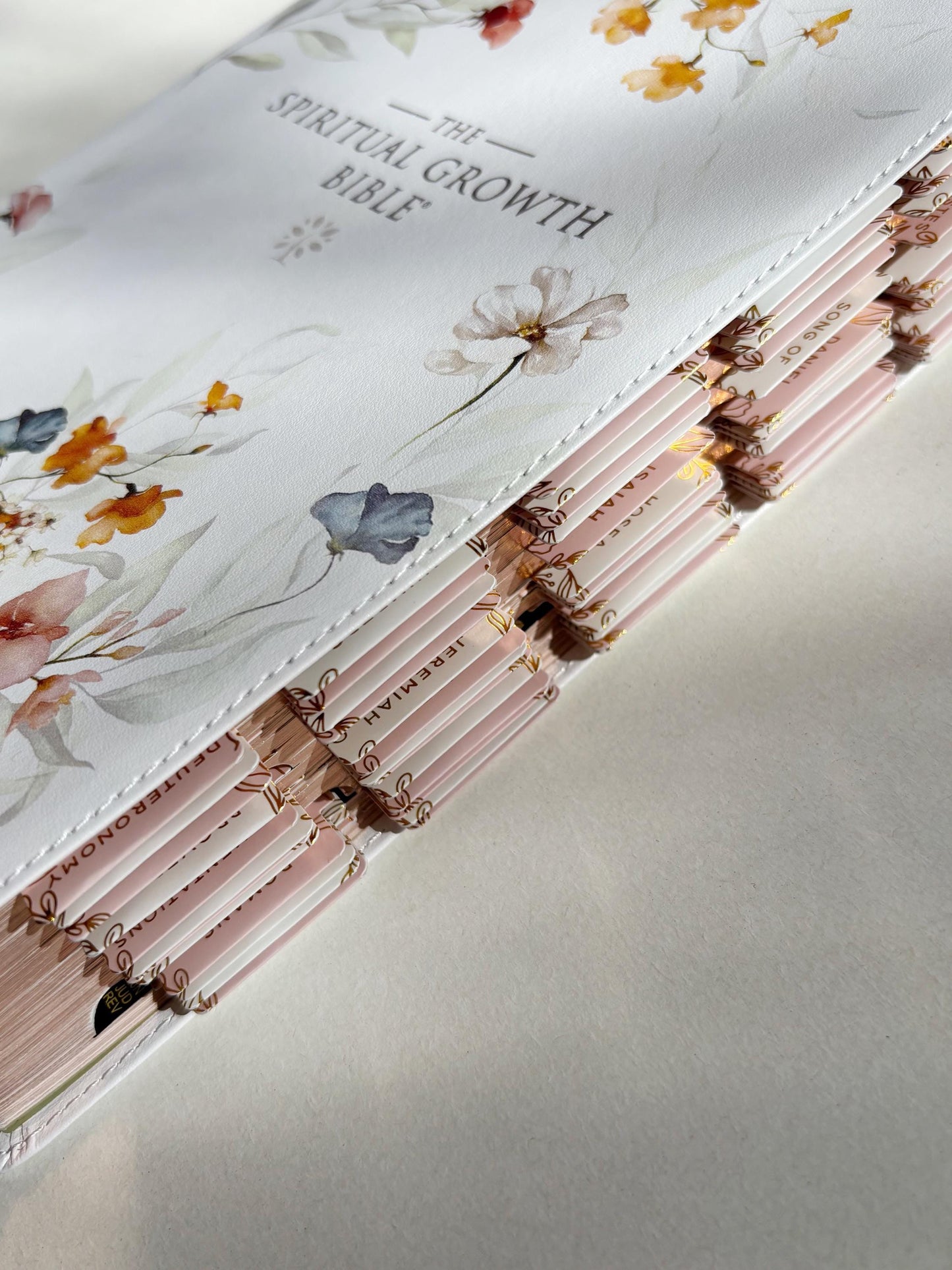 Floral NLT Tabbed Holy Bible for Gift for Christian New Living Testament Bible Study Gift for Spiritual Growth Bible Youth Group Bible