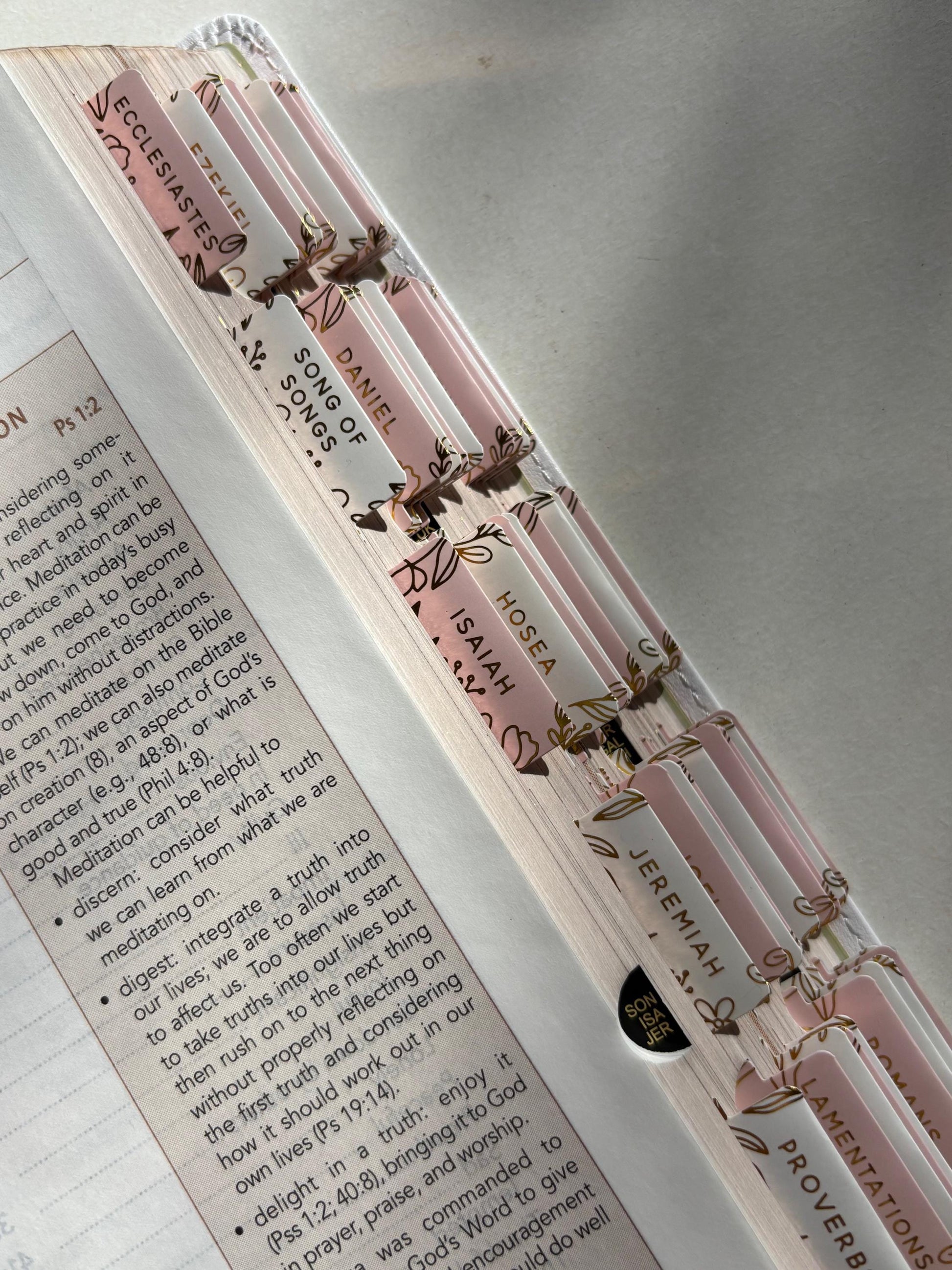 Floral NLT Tabbed Holy Bible for Gift for Christian New Living Testament Bible Study Gift for Spiritual Growth Bible Youth Group Bible