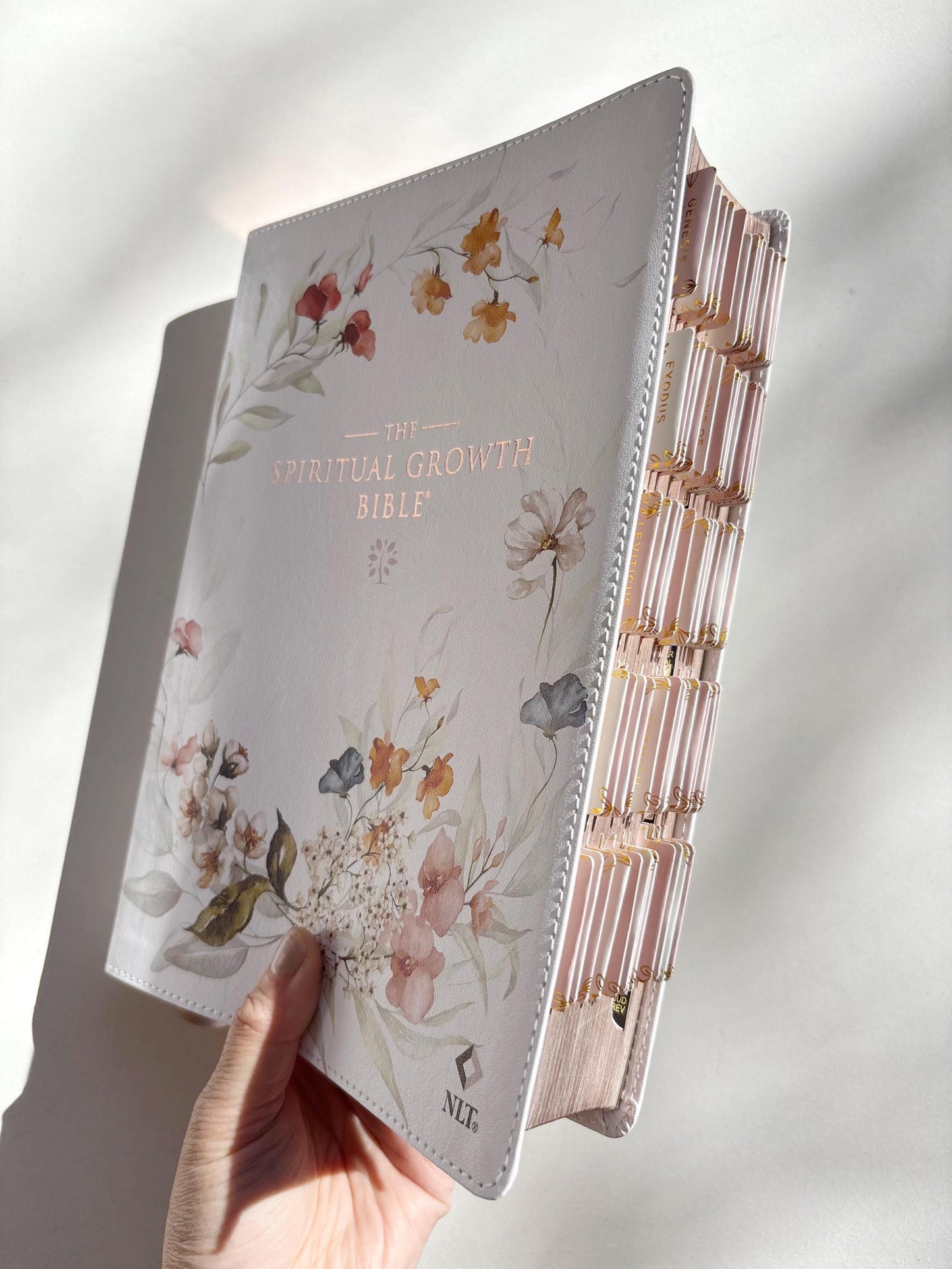 Floral NLT Tabbed Holy Bible for Gift for Christian New Living Testament Bible Study Gift for Spiritual Growth Bible Youth Group Bible