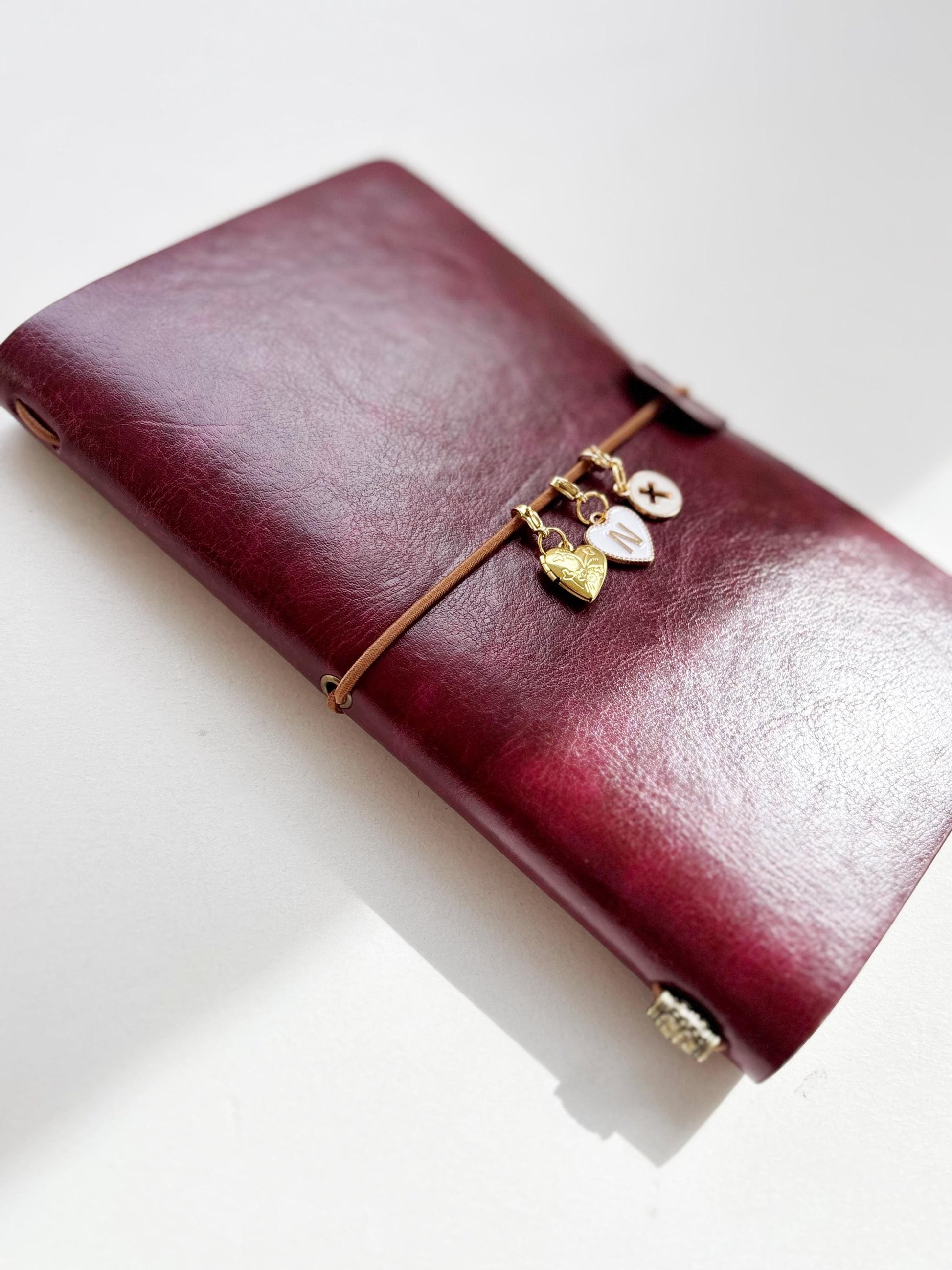 Personalized traveler leather journal notebook custom vegan leather engraved refillable luxury journal cover faux leather notebook