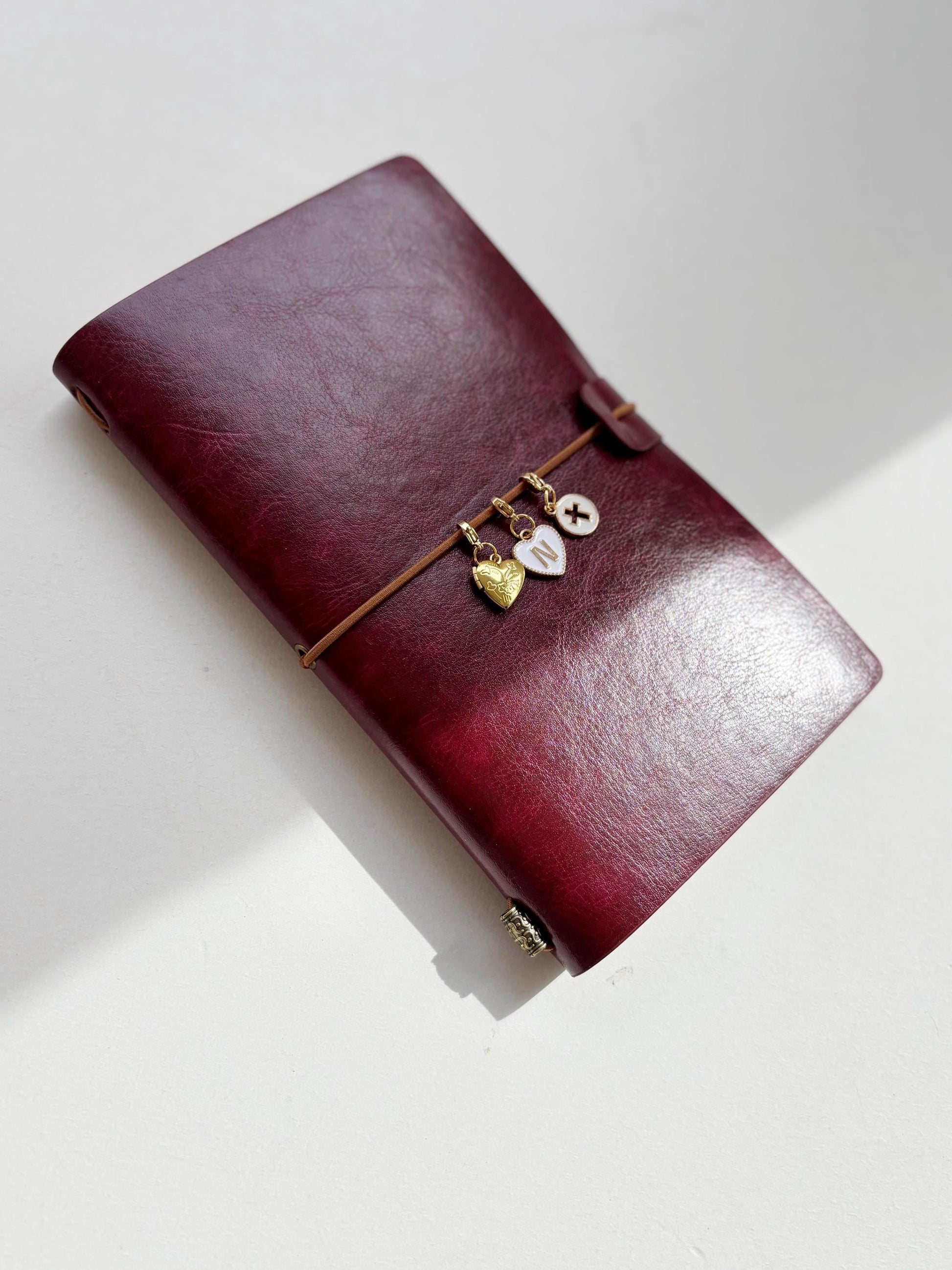 Personalized traveler leather journal notebook custom vegan leather engraved refillable luxury journal cover faux leather notebook