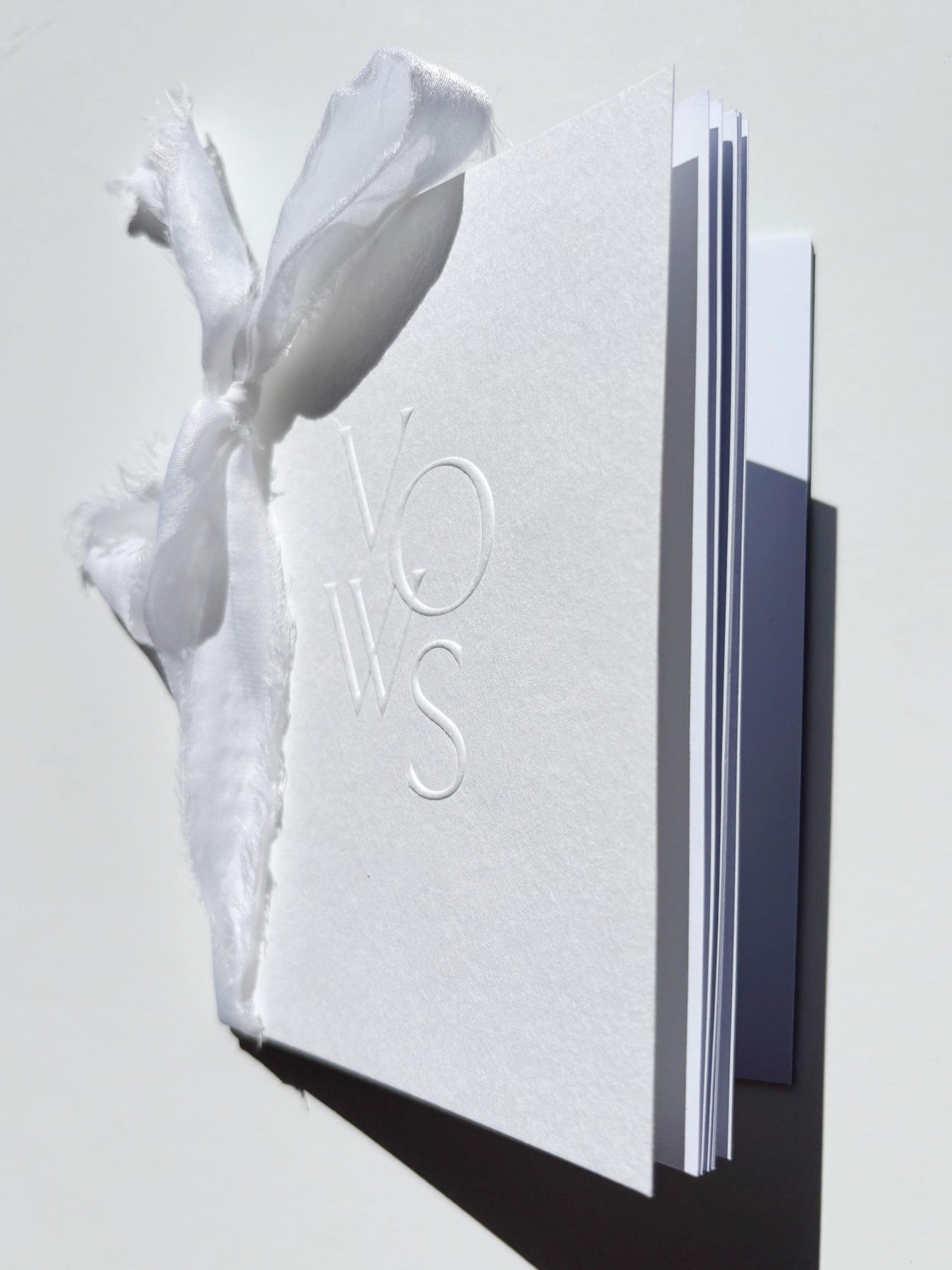 Embossed Elegant Vow Book Set for Couple Engagement Gift For Classic Beach Wedding Ceremony Personalized Gender Neutral Custom Vow Booklet
