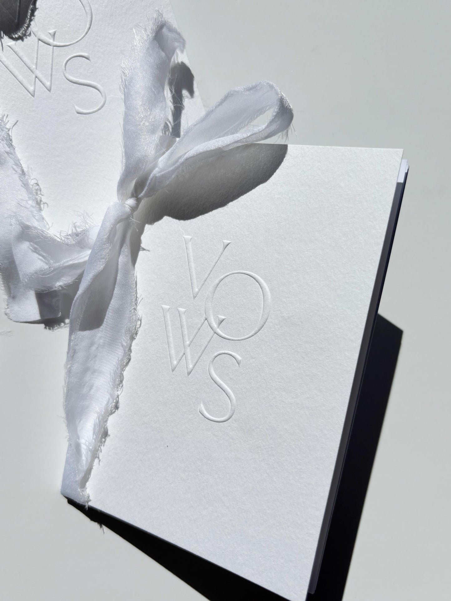 Embossed Elegant Vow Book Set for Couple Engagement Gift For Classic Beach Wedding Ceremony Personalized Gender Neutral Custom Vow Booklet