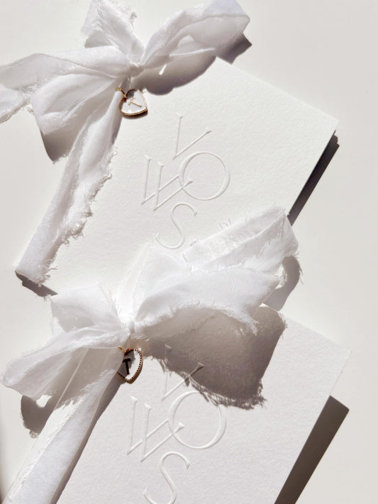 Embossed Elegant Vow Book Set for Couple Engagement Gift For Classic Beach Wedding Ceremony Personalized Gender Neutral Custom Vow Booklet