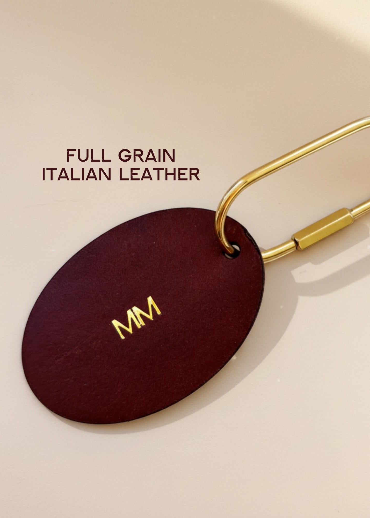Personalized Genuine Italian Leather Keychain Embossed Handmade Carabiner Keychain Organizer Gift for Men and Women Key and Car Storage