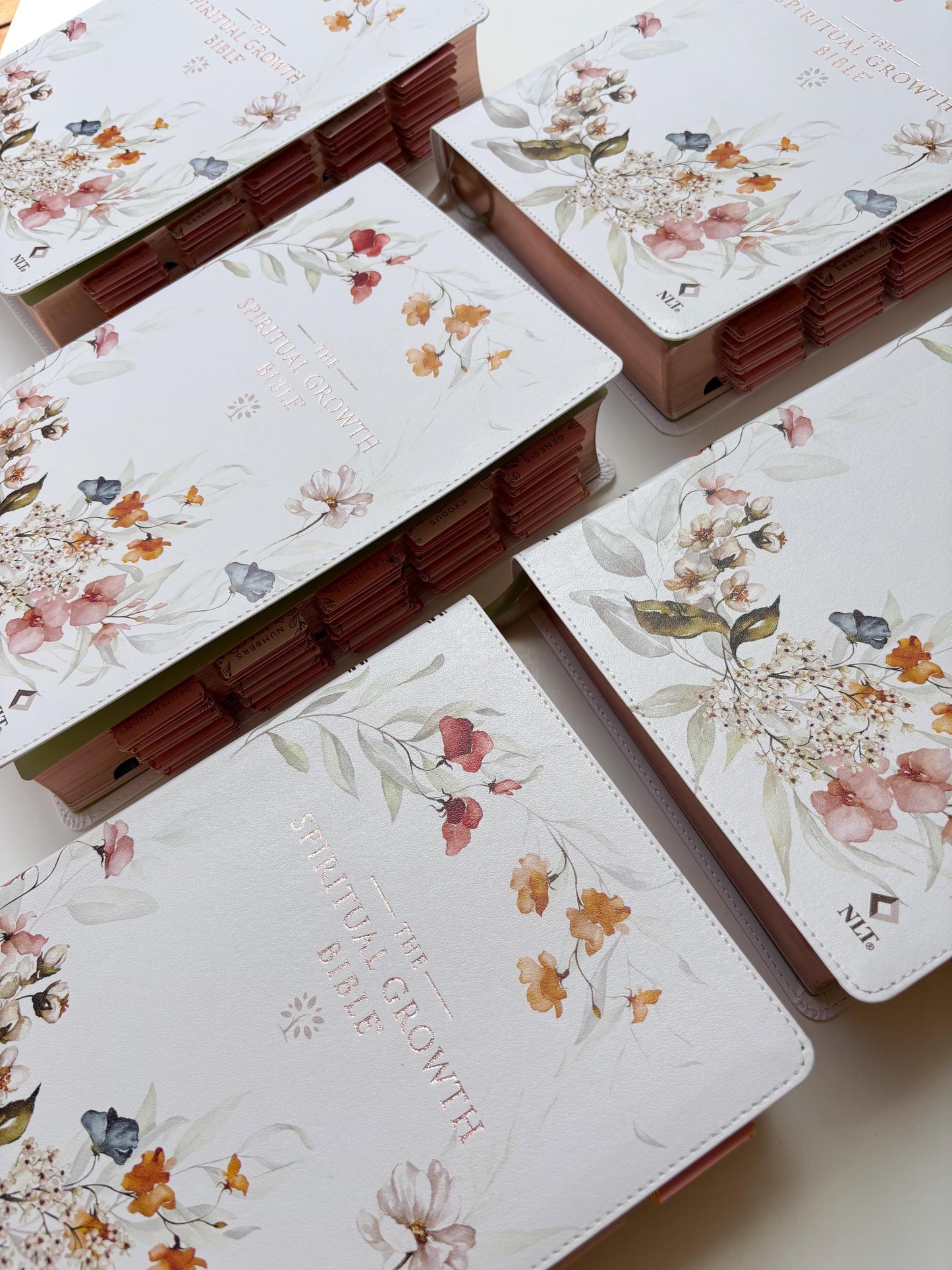 Floral NLT Tabbed Holy Bible for Gift for Christian New Living Testament Bible Study Gift for Spiritual Growth Bible Youth Group Bible