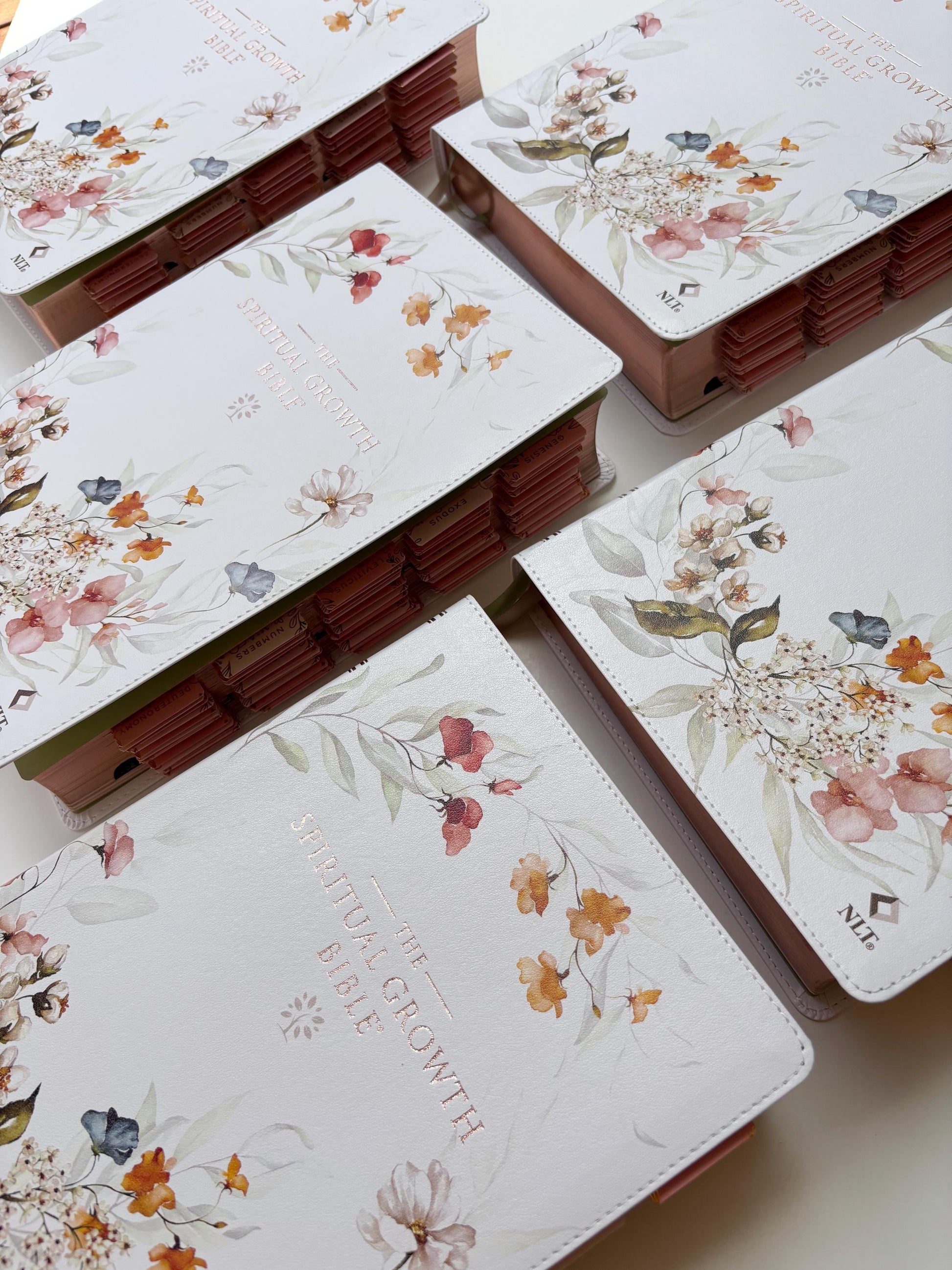 Floral NLT Tabbed Holy Bible for Gift for Christian New Living Testament Bible Study Gift for Spiritual Growth Bible Youth Group Bible