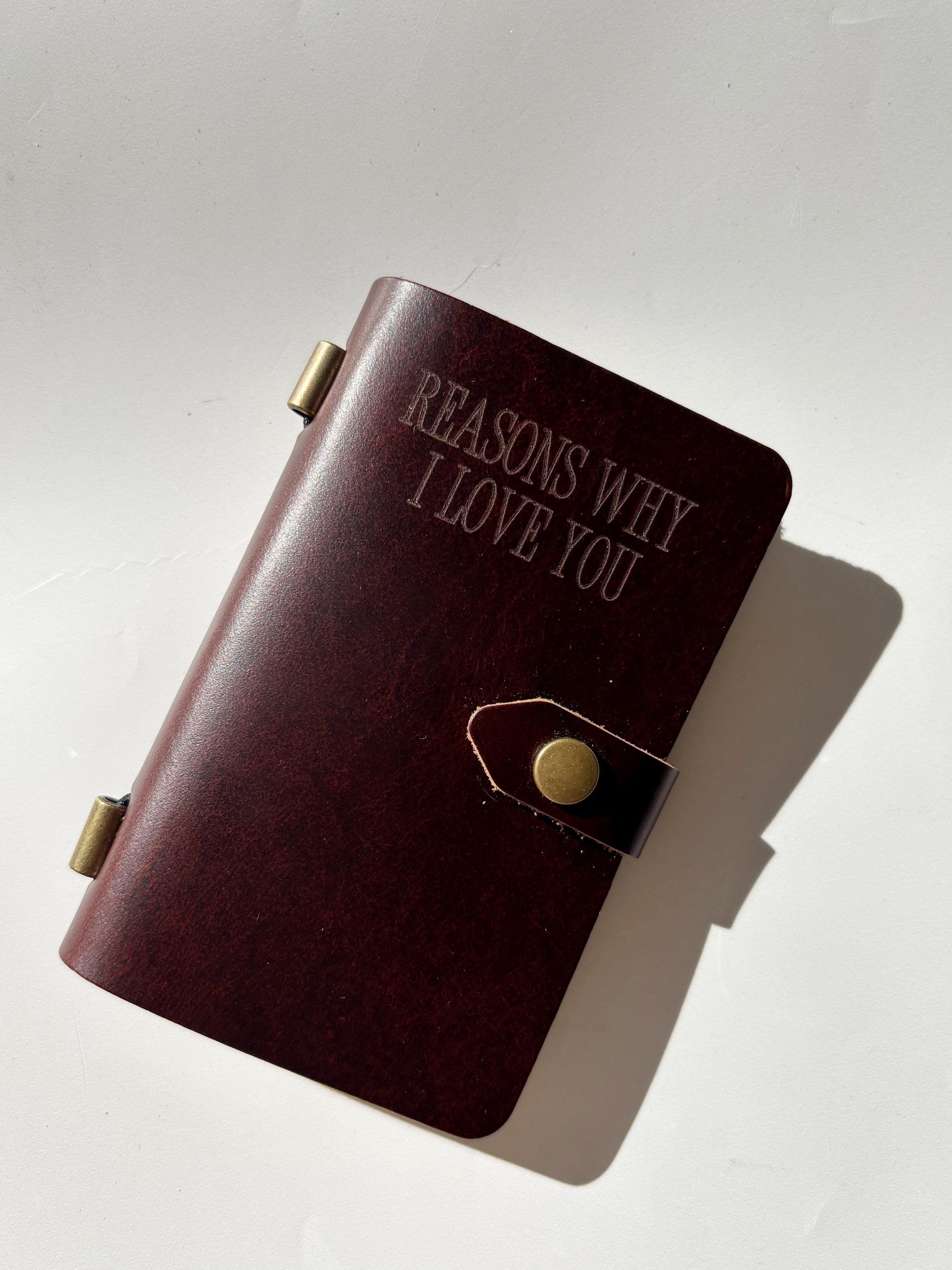 Personalized Leather Notebook for Dad Engraved Leather Journal Gift for Grandpa Birthday Unique Gift Idea Custom Father Day Sentimental Gift