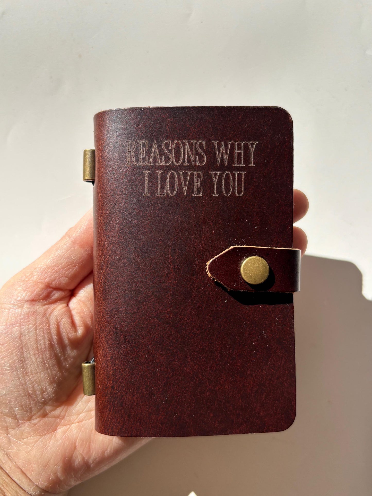 Personalized Leather Notebook for Dad Engraved Leather Journal Gift for Grandpa Birthday Unique Gift Idea Custom Father Day Sentimental Gift