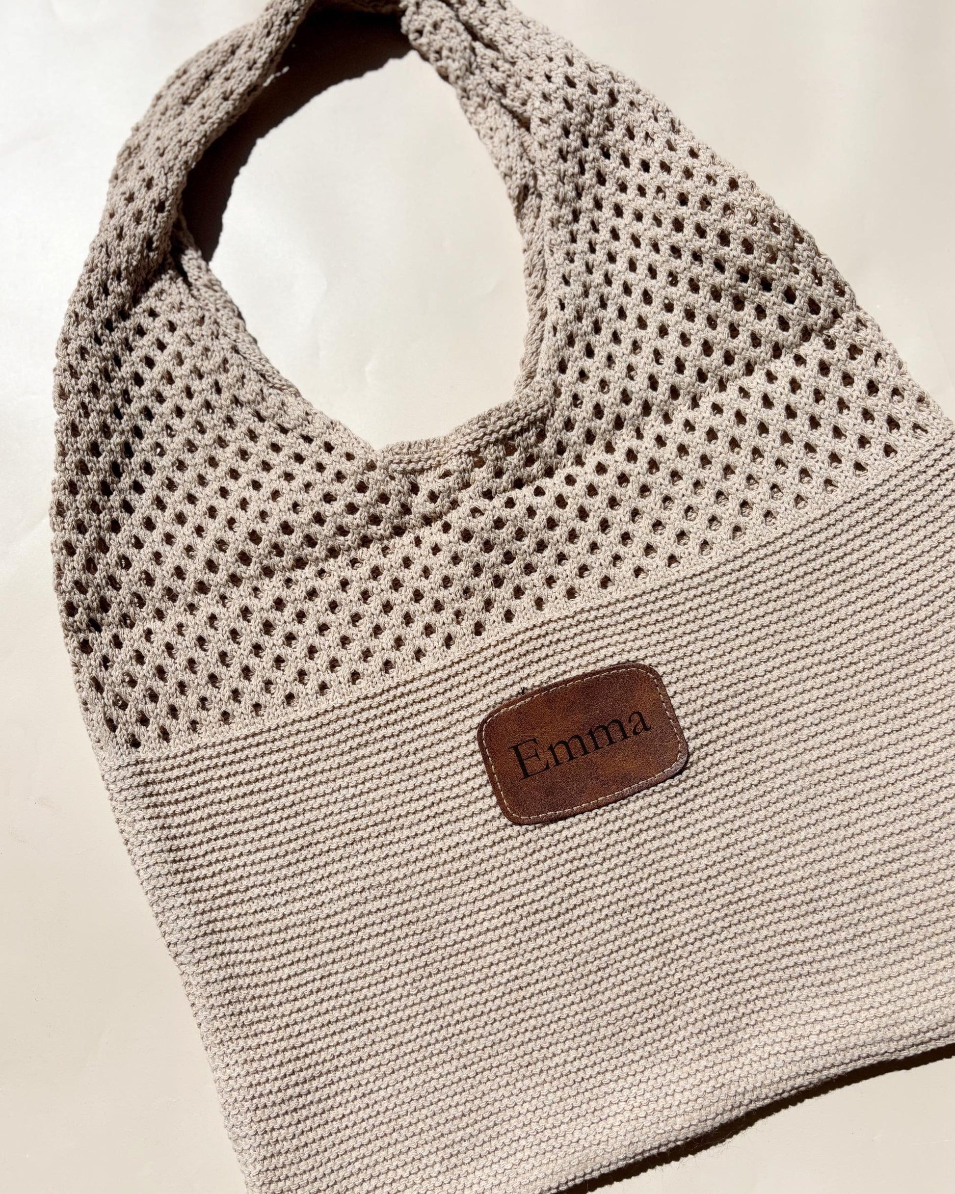 Personalized Beach Bag Summer Travel Pool Tote Custom Mesh Crochet Bag For Festival Concert Outfit Accessory Purse Swim Bag for Vacation