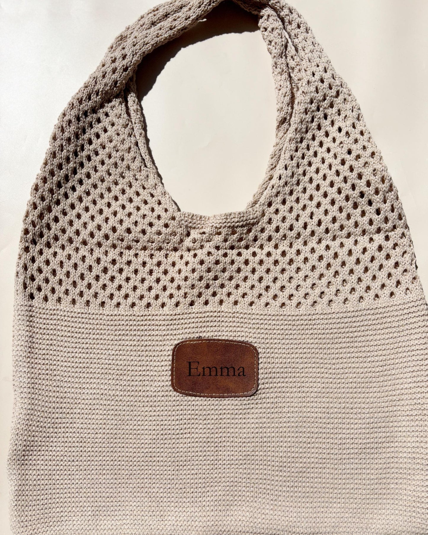 Personalized Beach Bag Summer Travel Pool Tote Custom Mesh Crochet Bag For Festival Concert Outfit Accessory Purse Swim Bag for Vacation