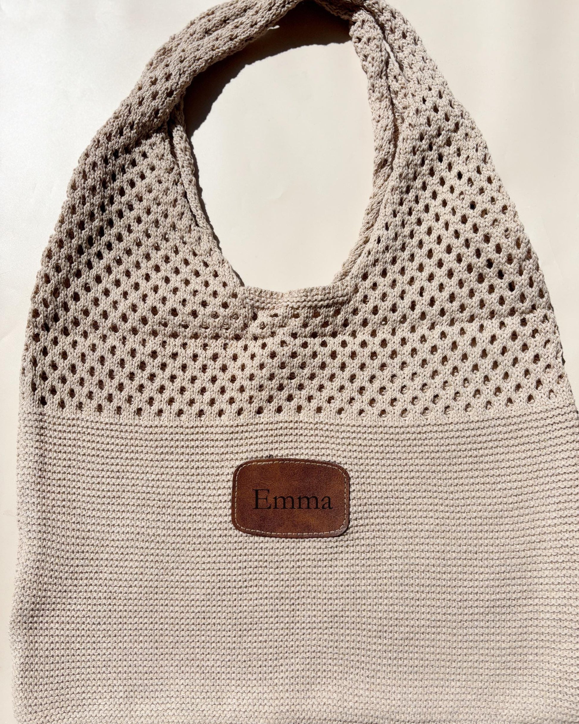 Personalized Beach Bag Summer Travel Pool Tote Custom Mesh Crochet Bag For Festival Concert Outfit Accessory Purse Swim Bag for Vacation