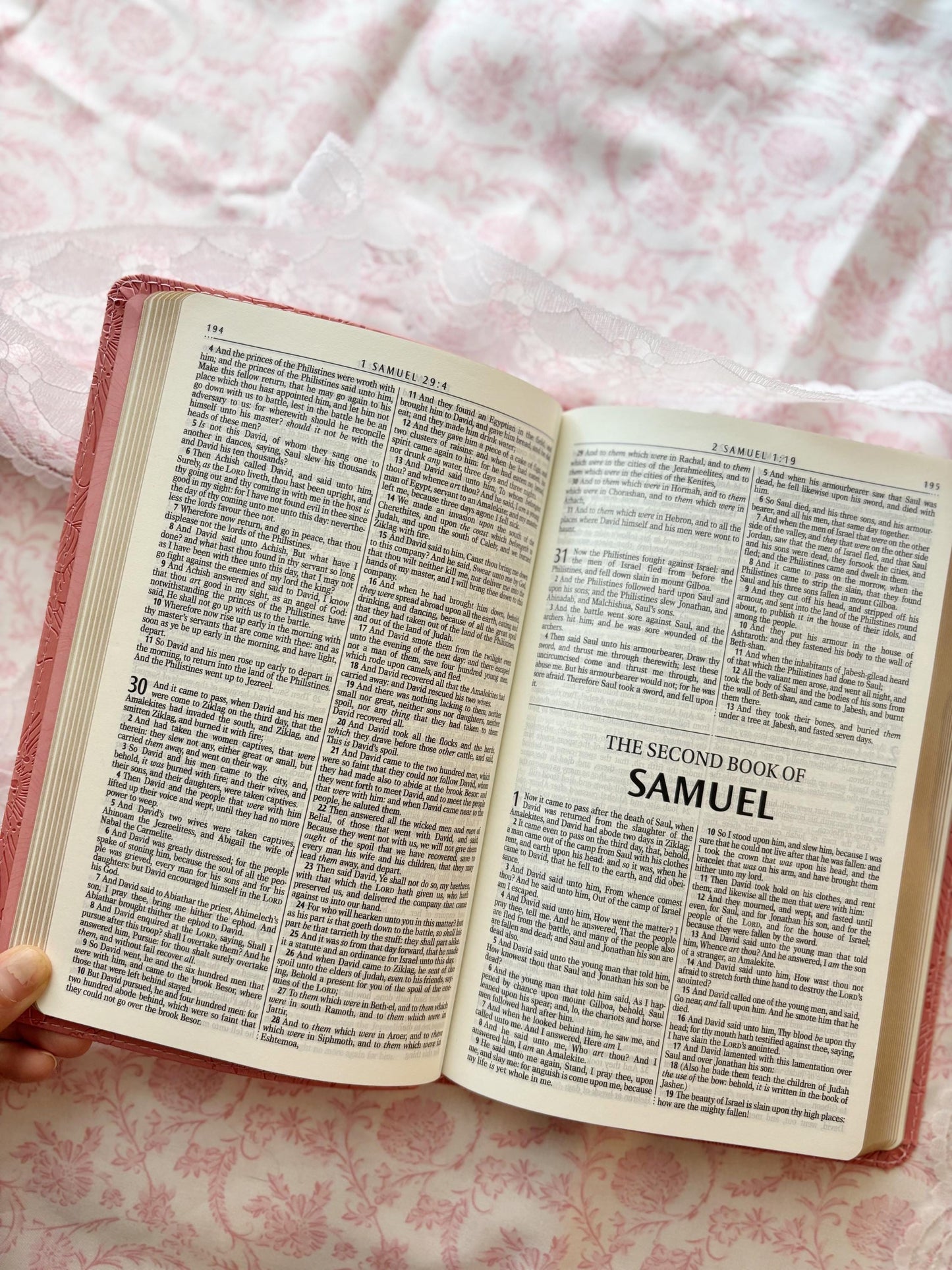 Personalized Pink Bible for Women Bible Gift for Christian Women Custom Emboss Foil KJV Bible Study Gift for Daughter Baptism Keepsake Gift