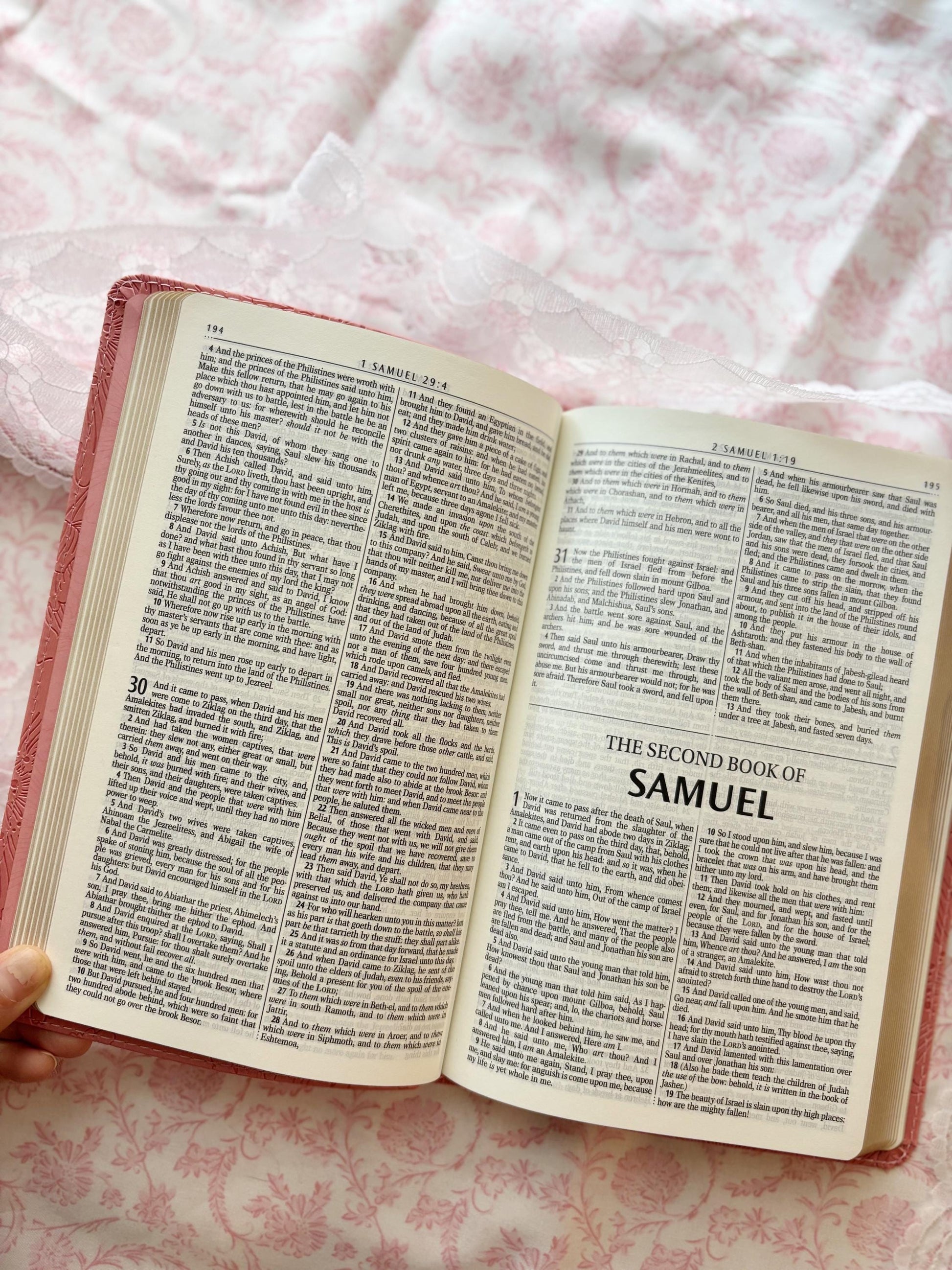 Personalized Pink Bible for Women Bible Gift for Christian Women Custom Emboss Foil KJV Bible Study Gift for Daughter Baptism Keepsake Gift