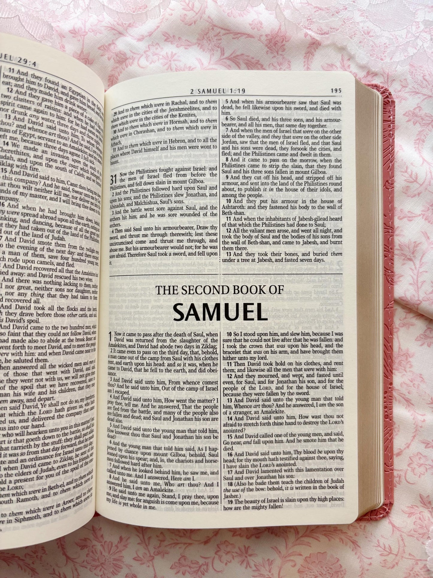 Personalized Pink Bible for Women Bible Gift for Christian Women Custom Emboss Foil KJV Bible Study Gift for Daughter Baptism Keepsake Gift