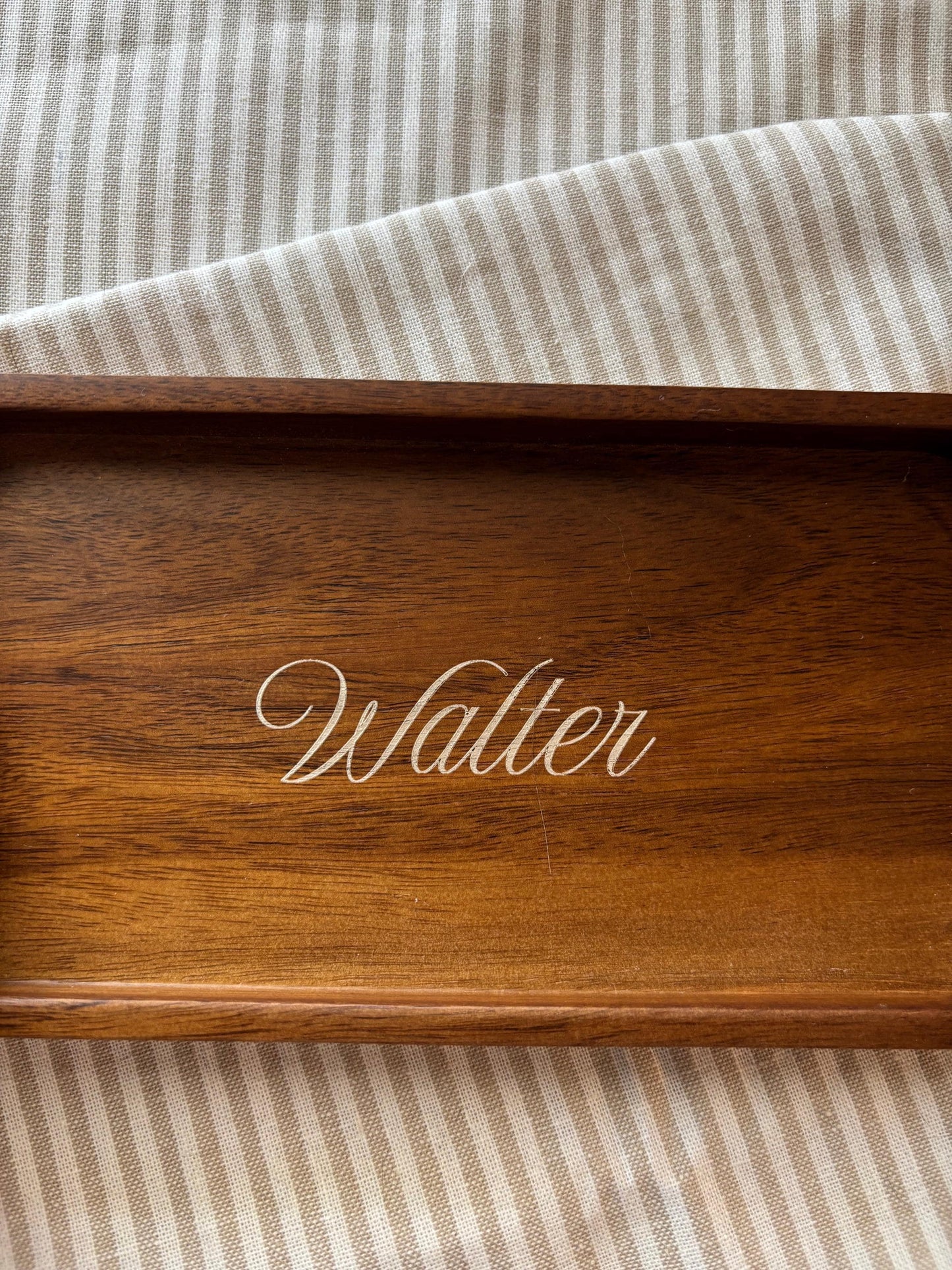 Personalized Wood Wedding Ring Tray Engraved Coffee Table Decor Groomsmen Gift Idea Organizer Tray Gift for Boyfriend Custom Car Key Storage