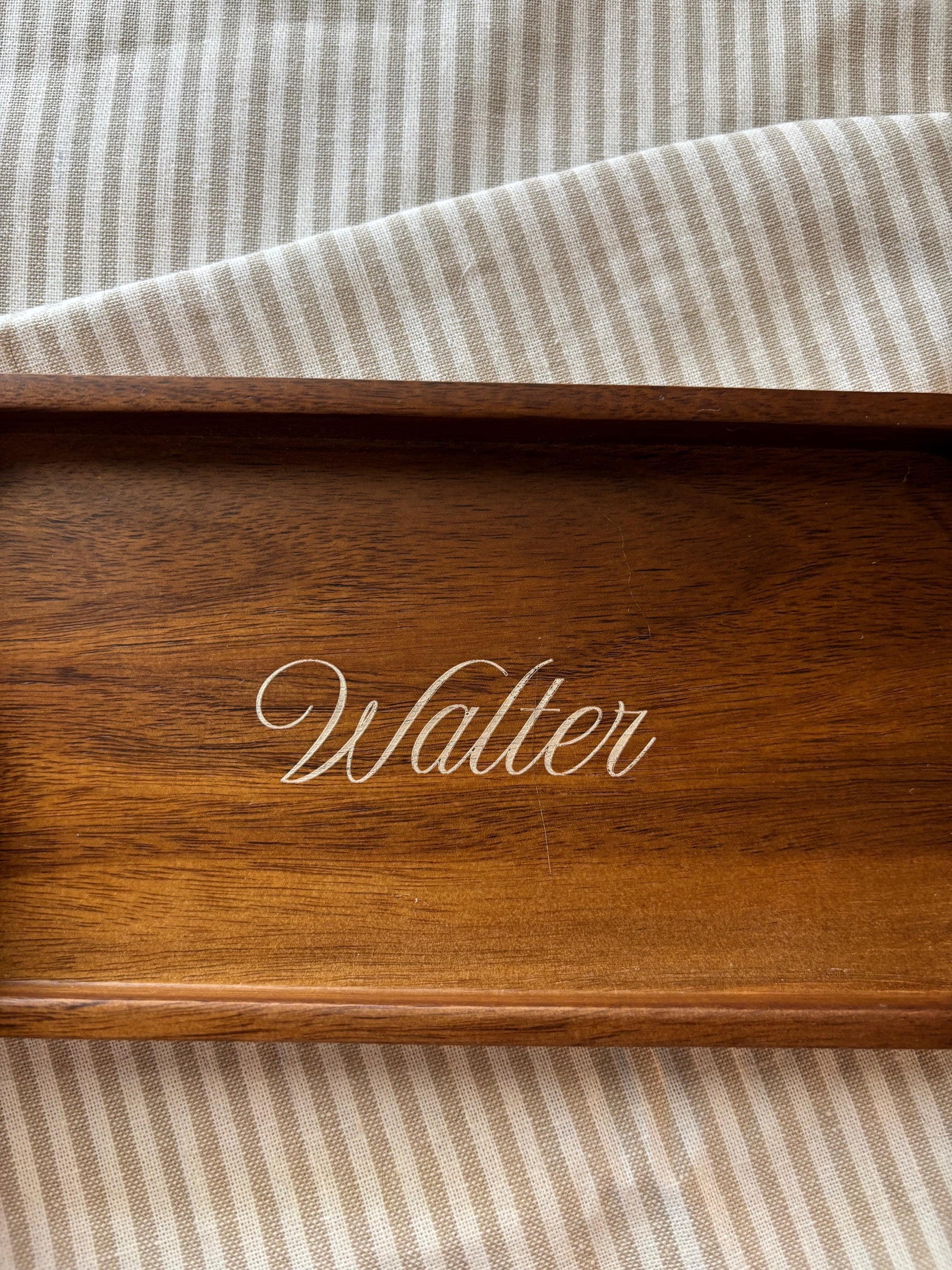Personalized Wood Wedding Ring Tray Engraved Coffee Table Decor Groomsmen Gift Idea Organizer Tray Gift for Boyfriend Custom Car Key Storage