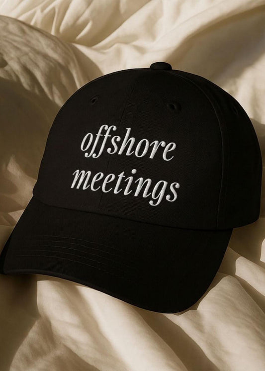 Embroidered Baseball Cap Cotton Twill Dad Hat Lake Cottage Gift Cabin Homeowner Present Waterfront Property Accessory Weekend Vacation Essential Dock Life Style Quiet Luxury Hat Minimalist Coastal Fashion Old Money Aesthetic Boutique Resort