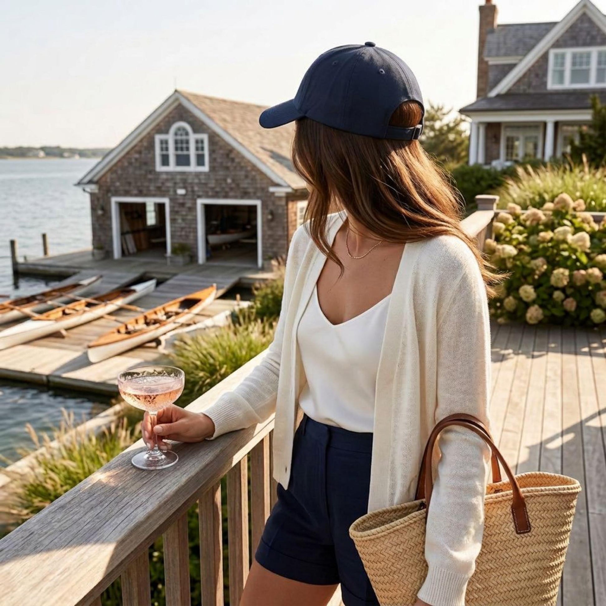 Embroidered Baseball Cap Lake Cottage Cabin Gift Weekend Vacation Home Waterfront Dock Homeowner Premium Boutique Luxury Hat Quiet
