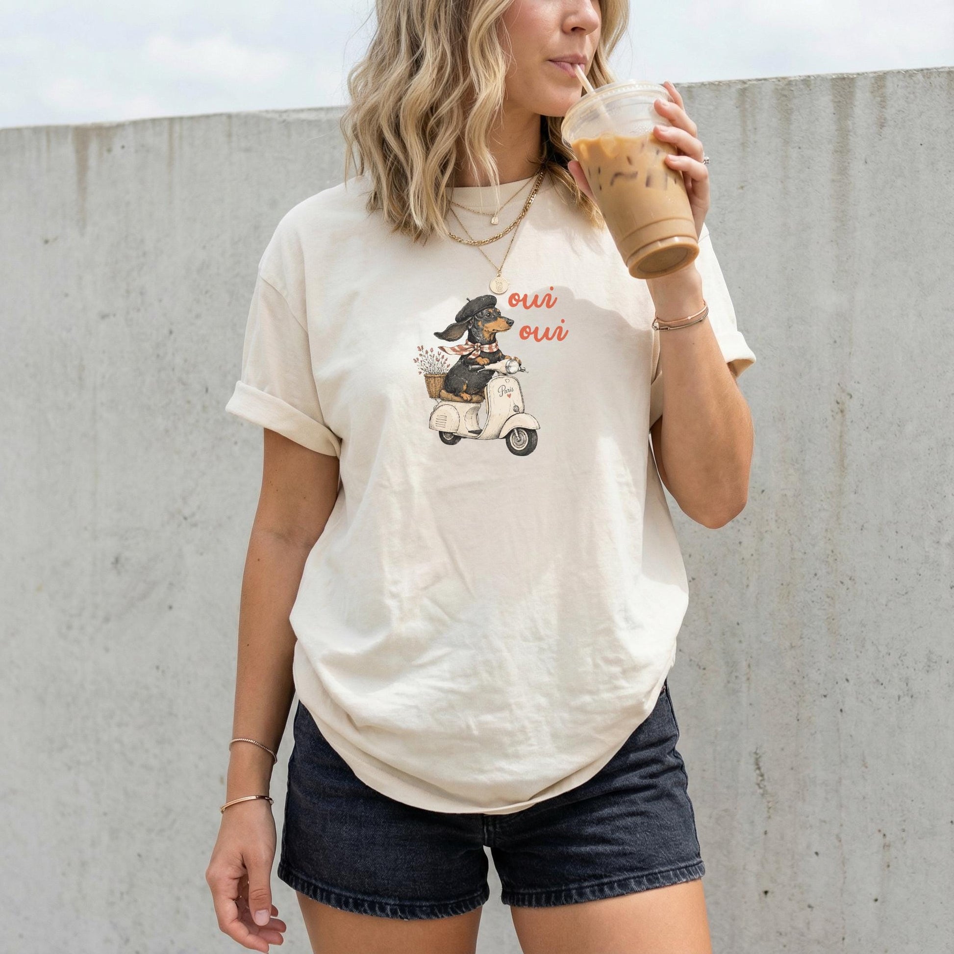 French Dachshund Wiener Dog Mom T-shirt Comfort Color 1717 Pet Parent Wiener Gift idea for Animal Lover Dachshund Breed Graphic Tee