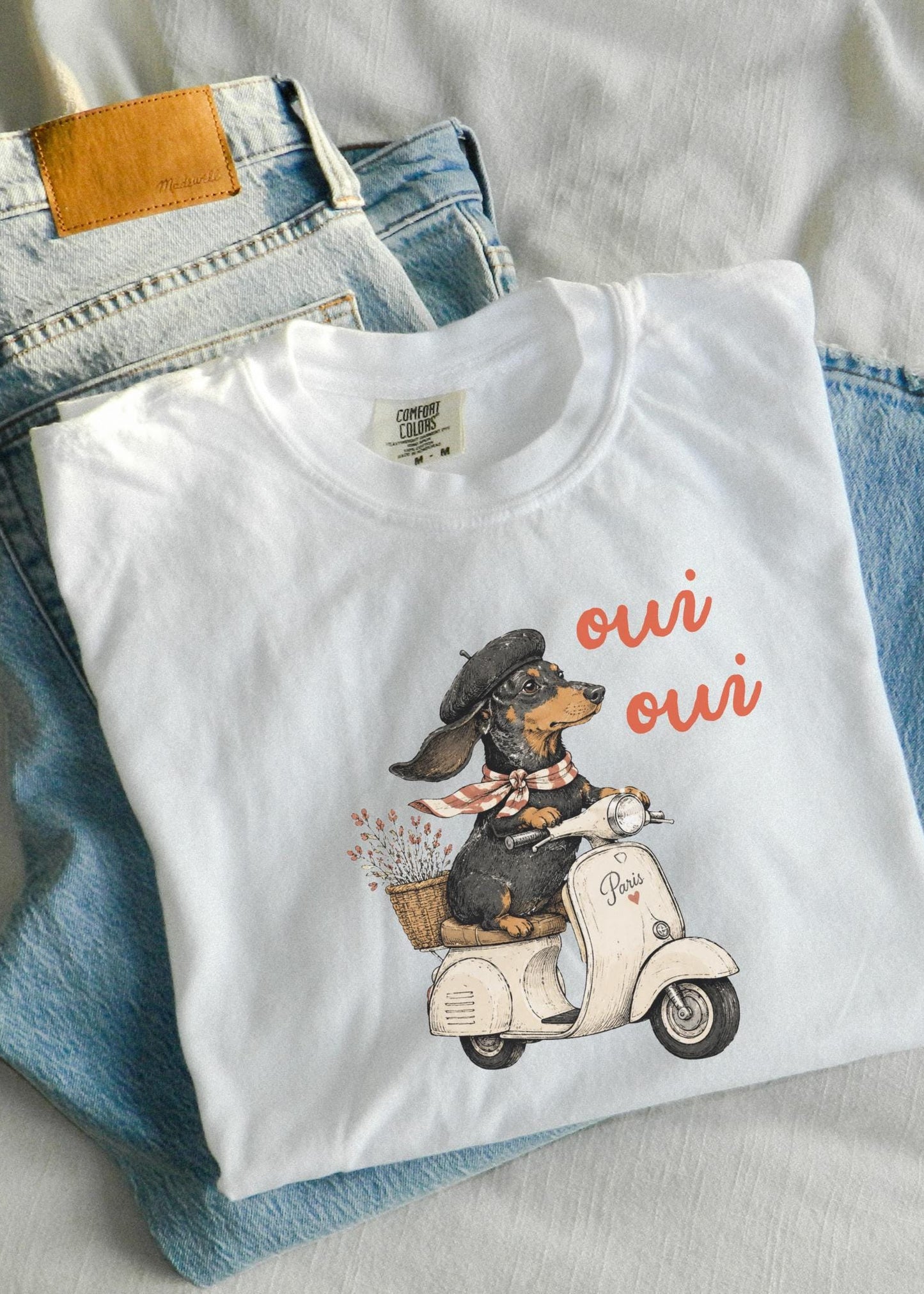 French Dachshund Wiener Dog Mom T-shirt Comfort Color 1717 Pet Parent Wiener Gift idea for Animal Lover Dachshund Breed Graphic Tee