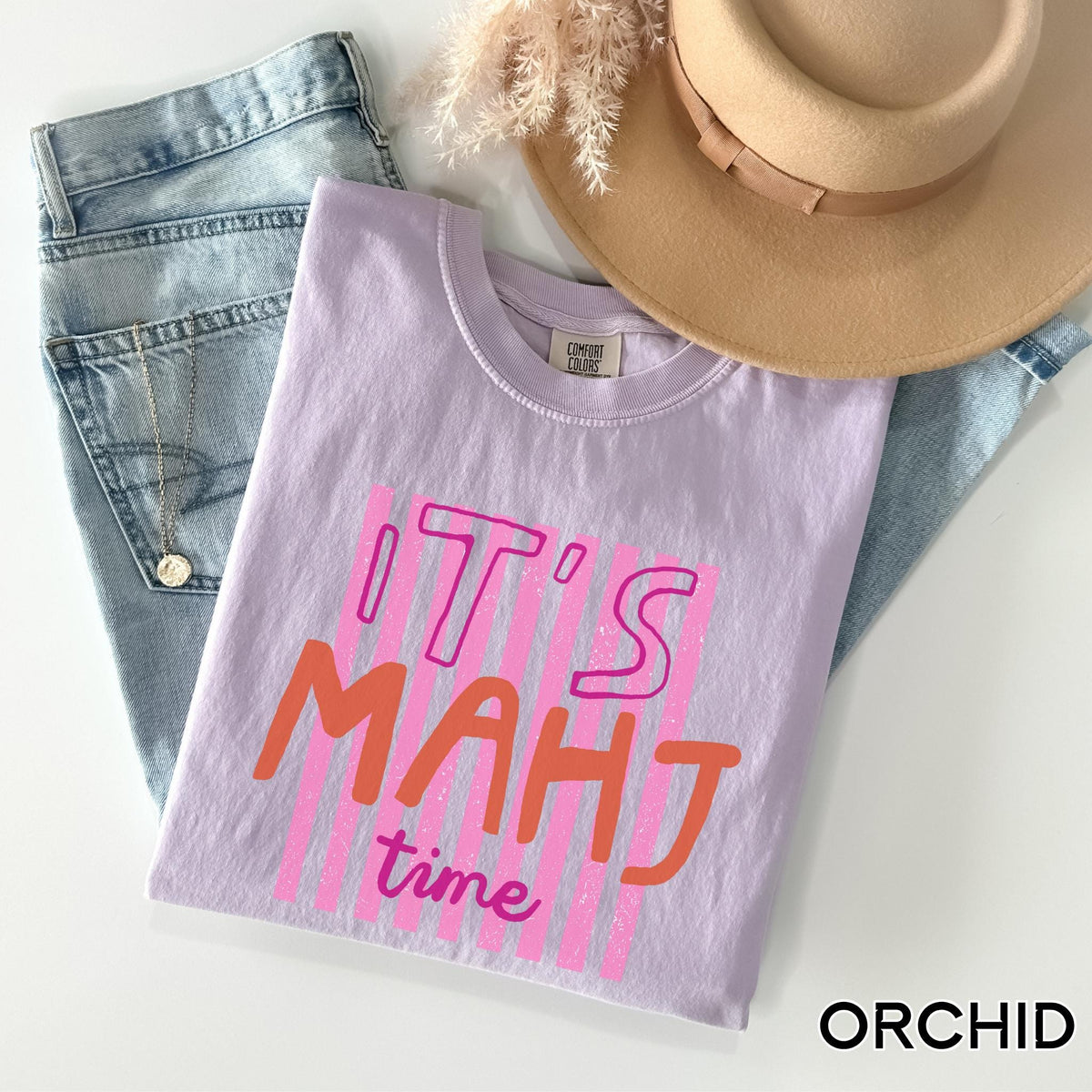 its mahj time striped shirt comfort color 1717