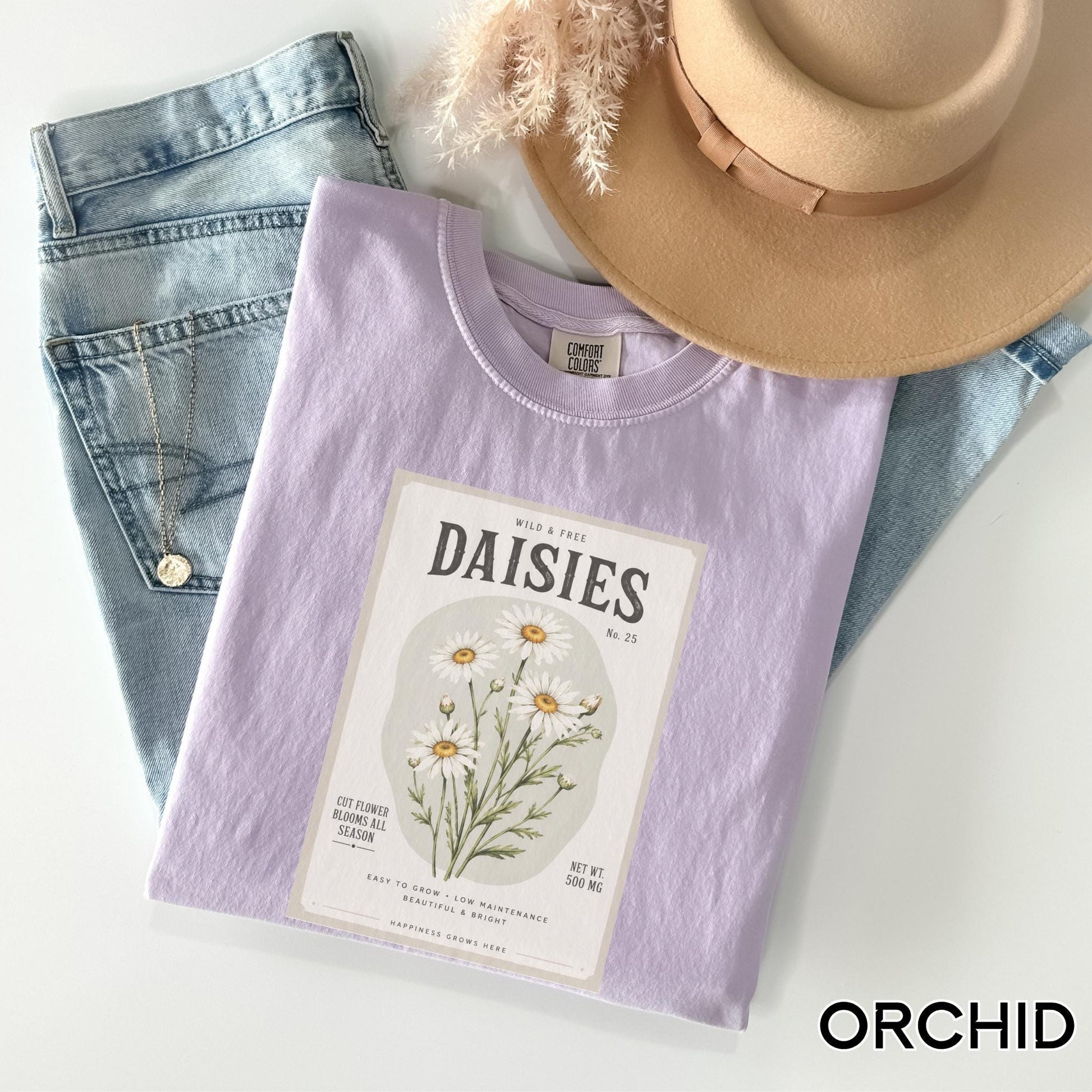 Daisy Birth Flower Gift Gardening Lover Shirt Reader Plant Parent Gardener Tee Vintage Botanical Cotton Top Unisex Apparel Summer Clothing