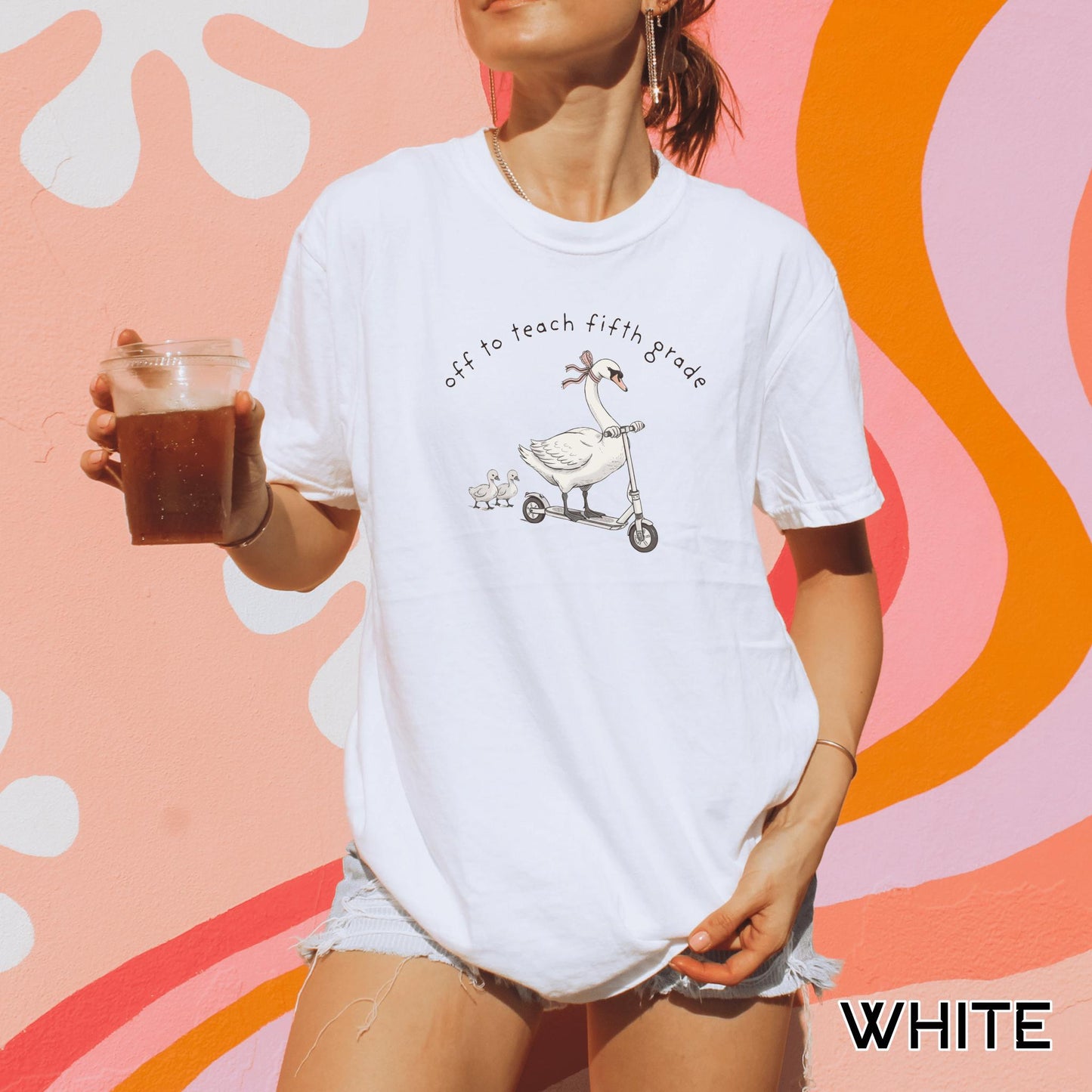 Pilates Graphic Tee Funny Workout Shirt Women Gym Apparel Fitness Gift Goose Design Cotton Top Oversized Comfort Casual Wear