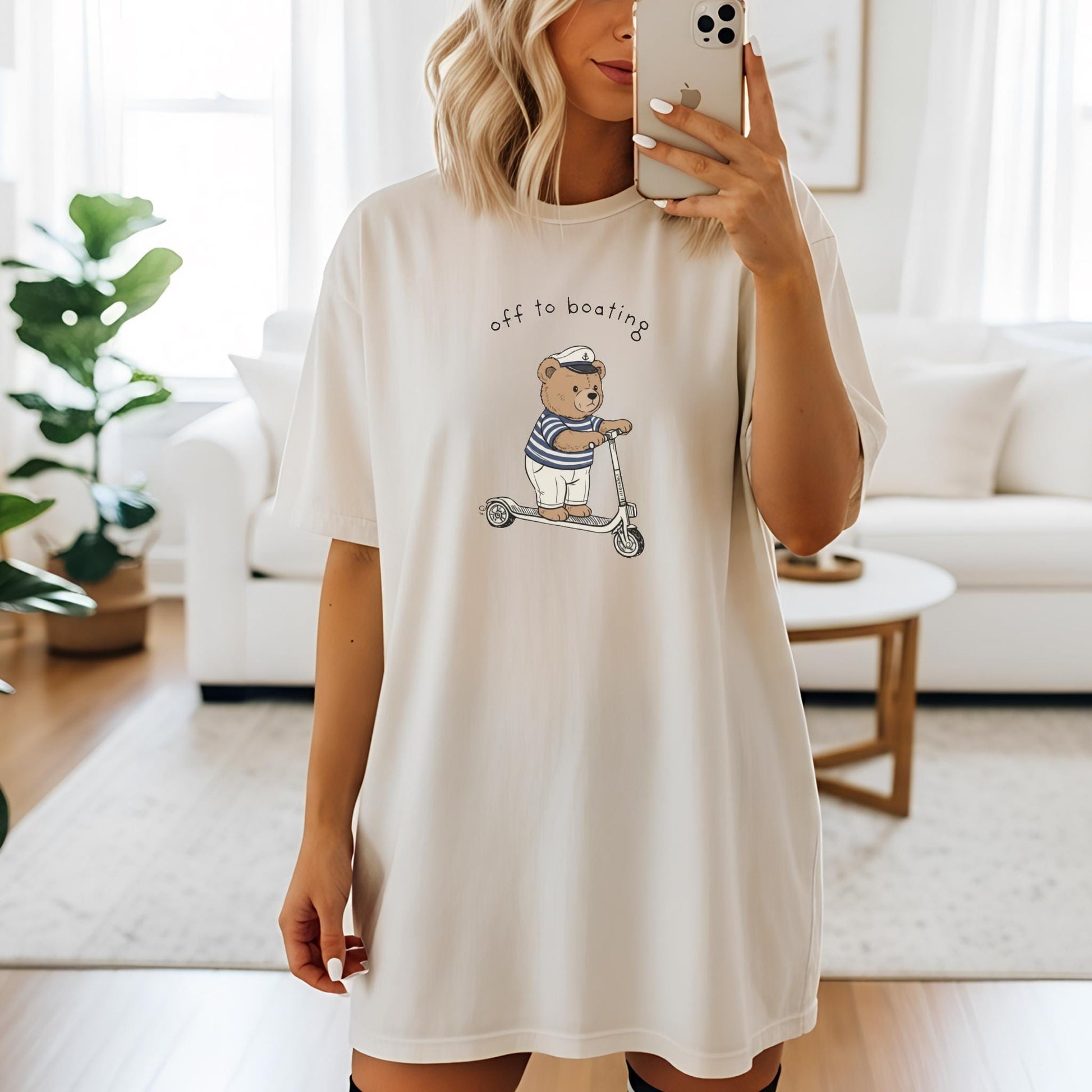 Oversized Pink Tshirt Nautical Graphic Tee Women Boat Life Lake House Coastal Style Sailing Apparel Yacht Club Beach Vacation Preppy Fashion